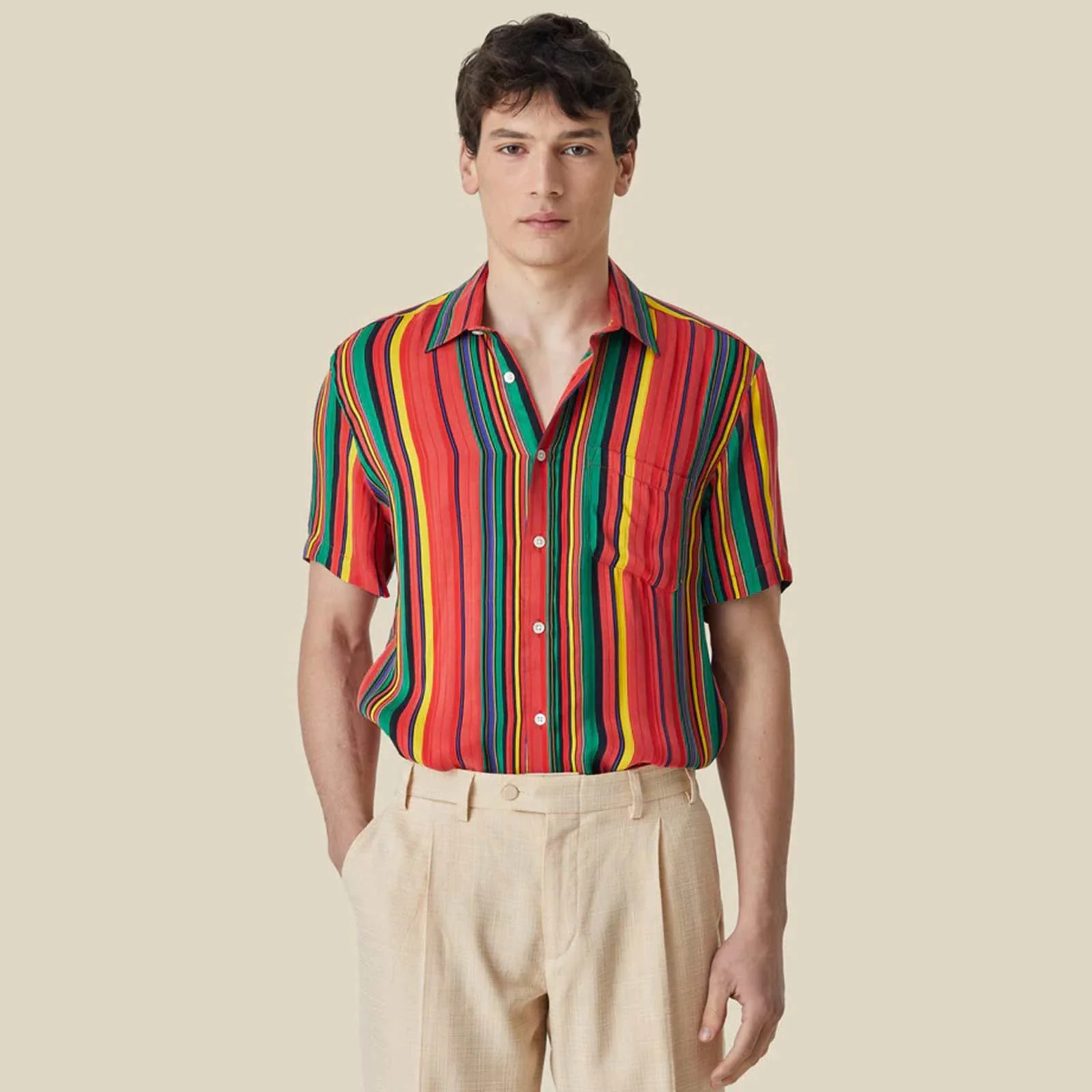 Cupro Strong Stripes Shirt multi - Image 2