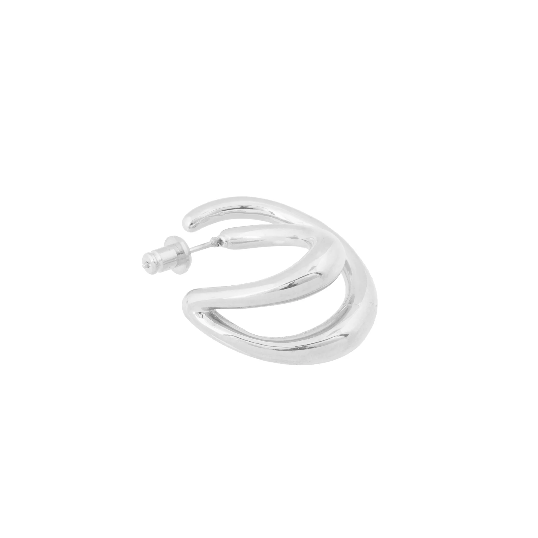 Cutted Earrings silver - Image 3
