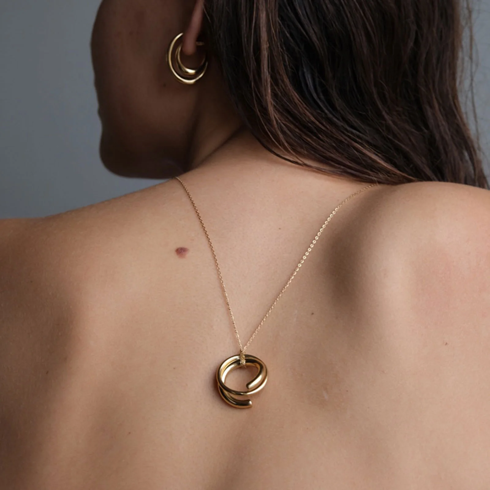 Cutted Necklace gold - Image 3