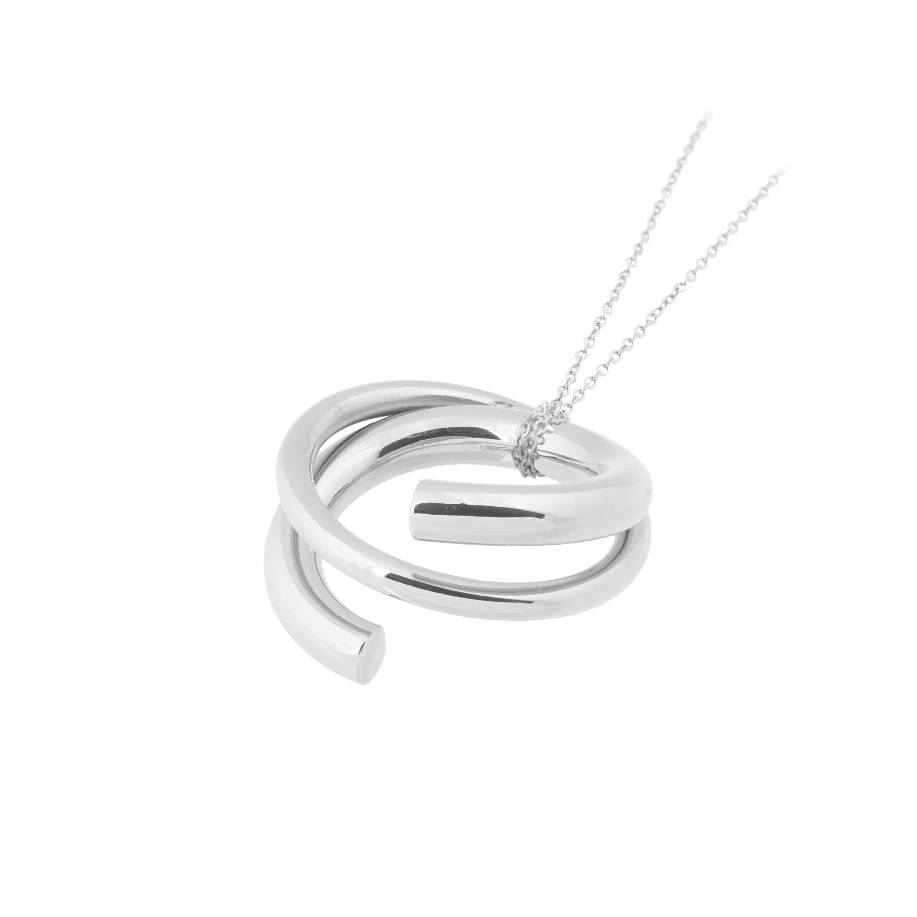 Cutted Necklace silver - Image 3