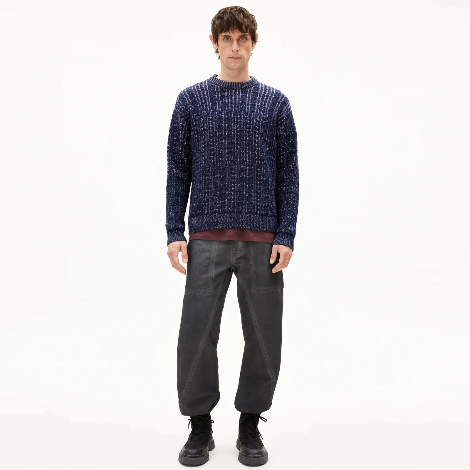 Daako Jumper night sky tweed-frozen lavender - Image 3