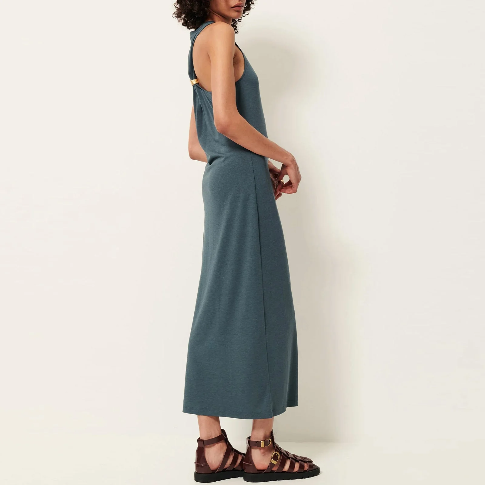 Danae Jersey Long Dress eau douce - Image 3