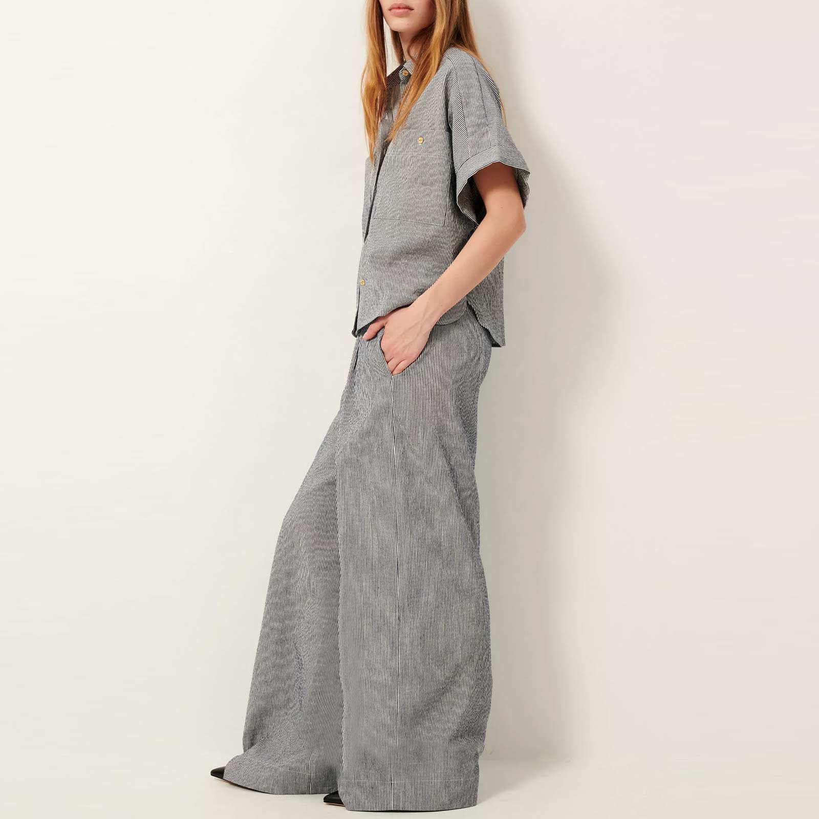Della Blouse coutil blue - Image 3