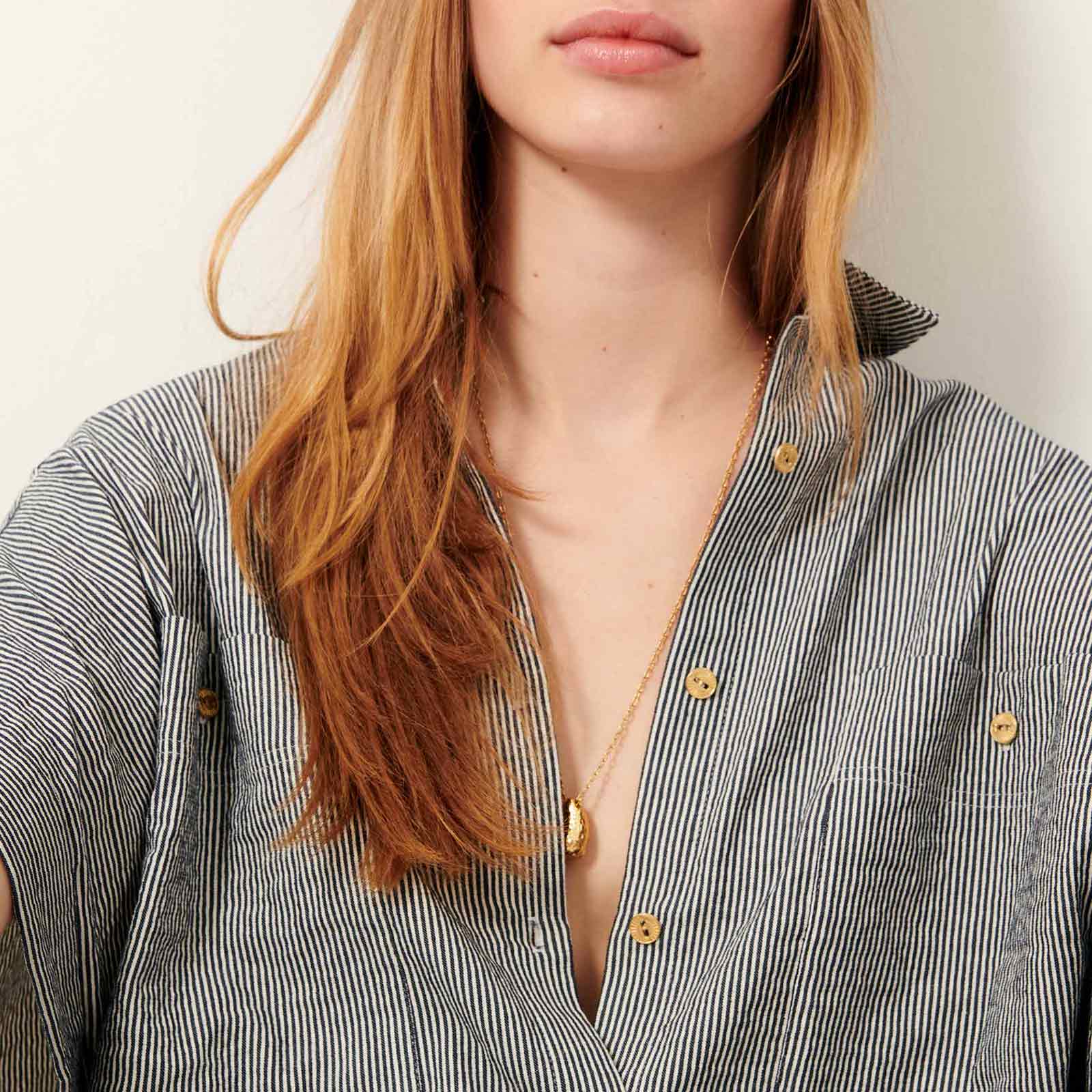 Della Blouse coutil blue - Image 5