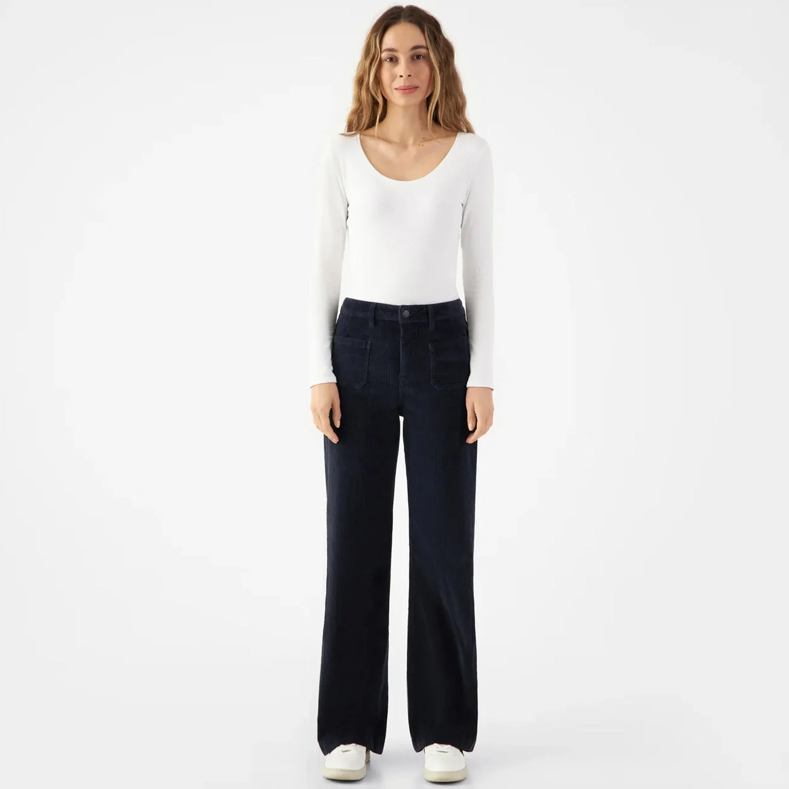Dew Flared Cord dark navy