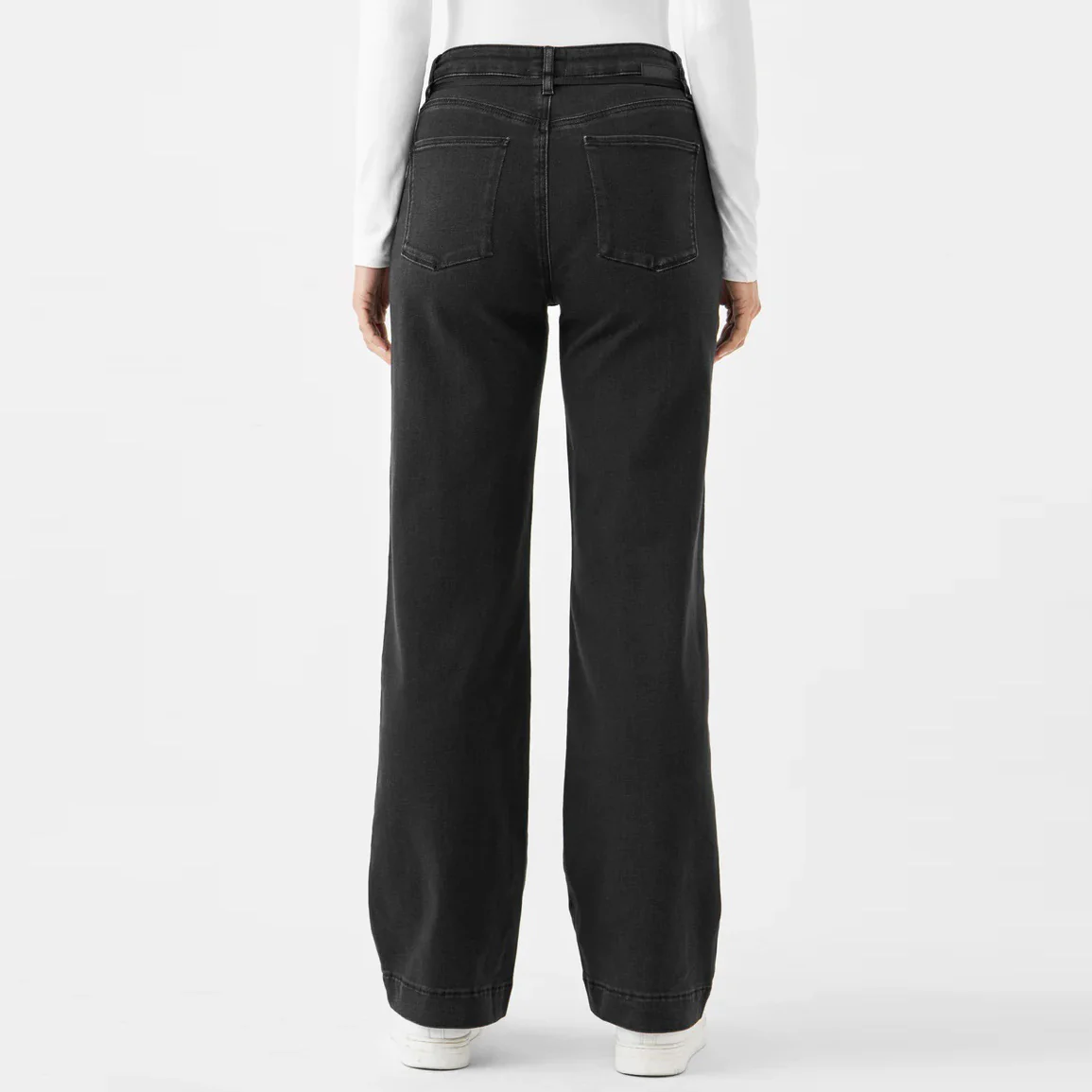 Dew French Pocket Flared Jeans 304 black denim - Image 3