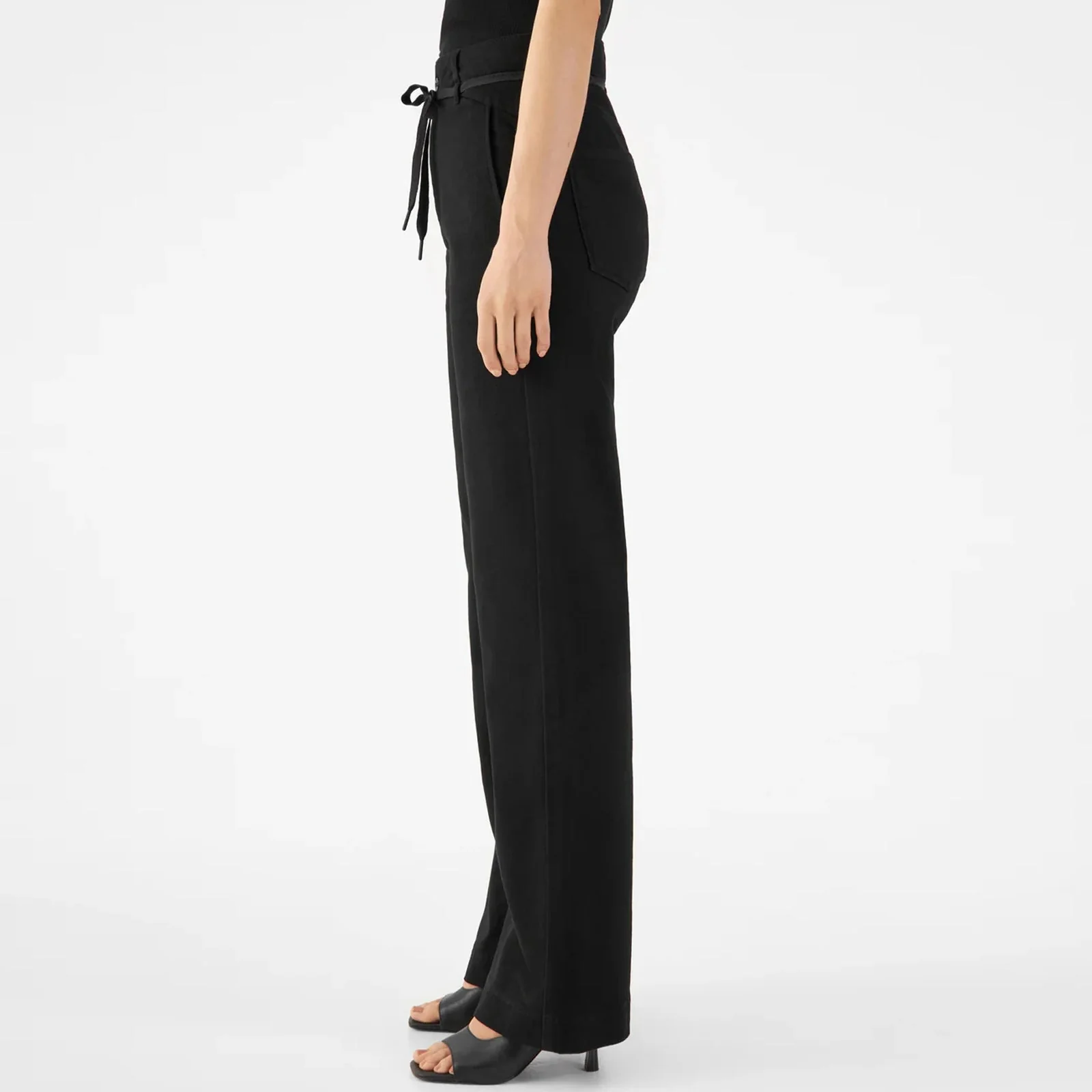 Dew French Pocket Flared Jeans 318 stay black - Image 3