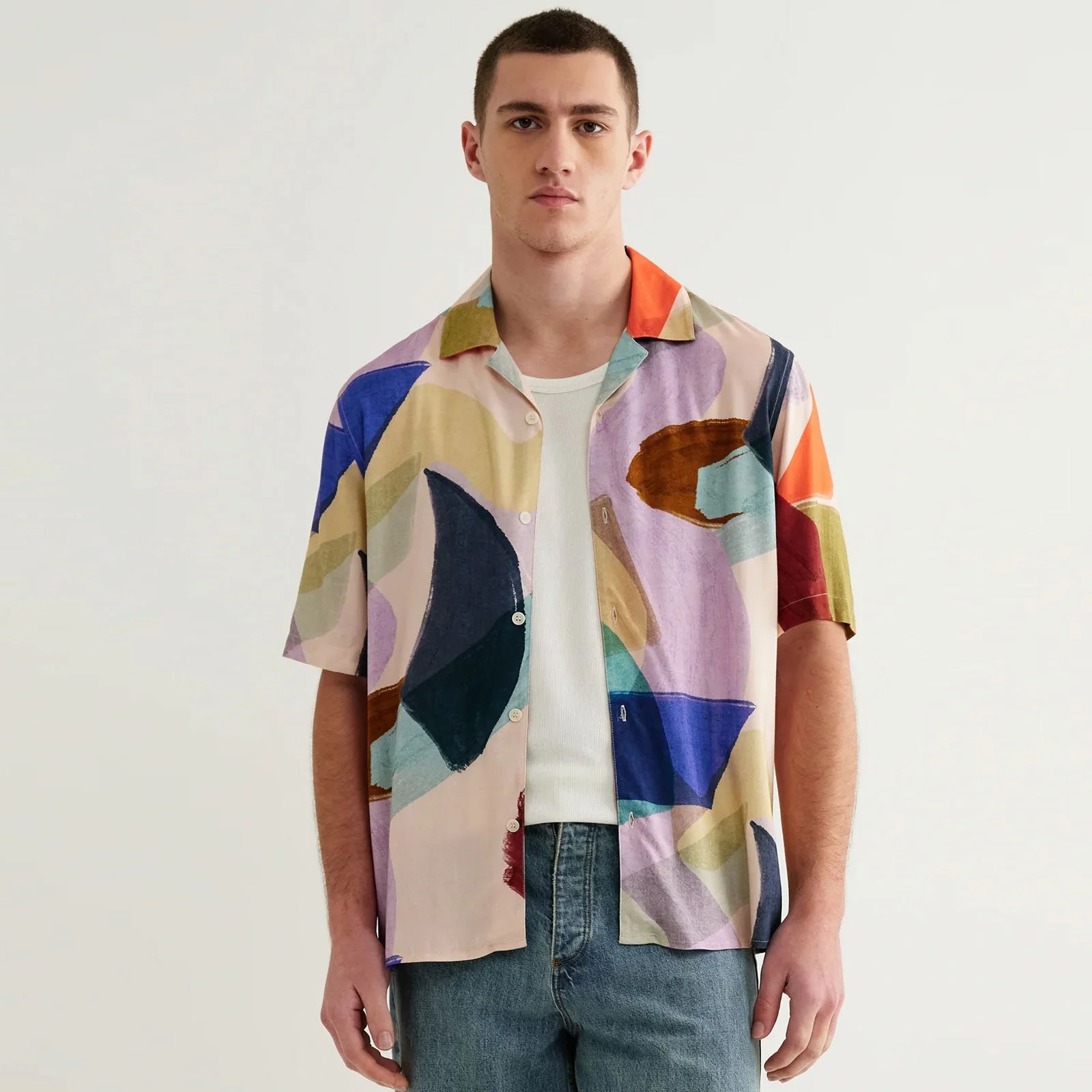 Didcot S/S Painted Shapes Shirt multi