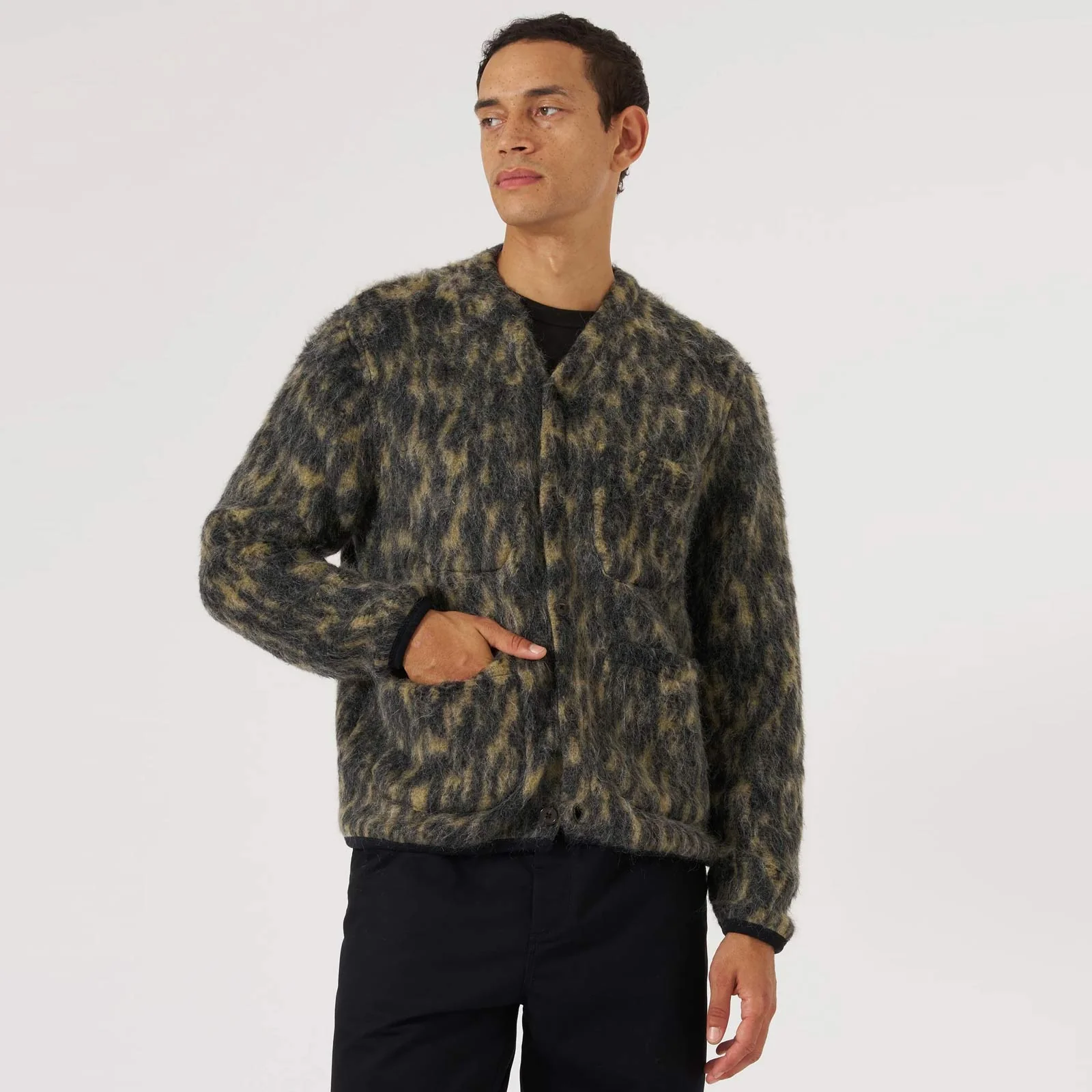 Dolce Fleece Cardigan charcoal