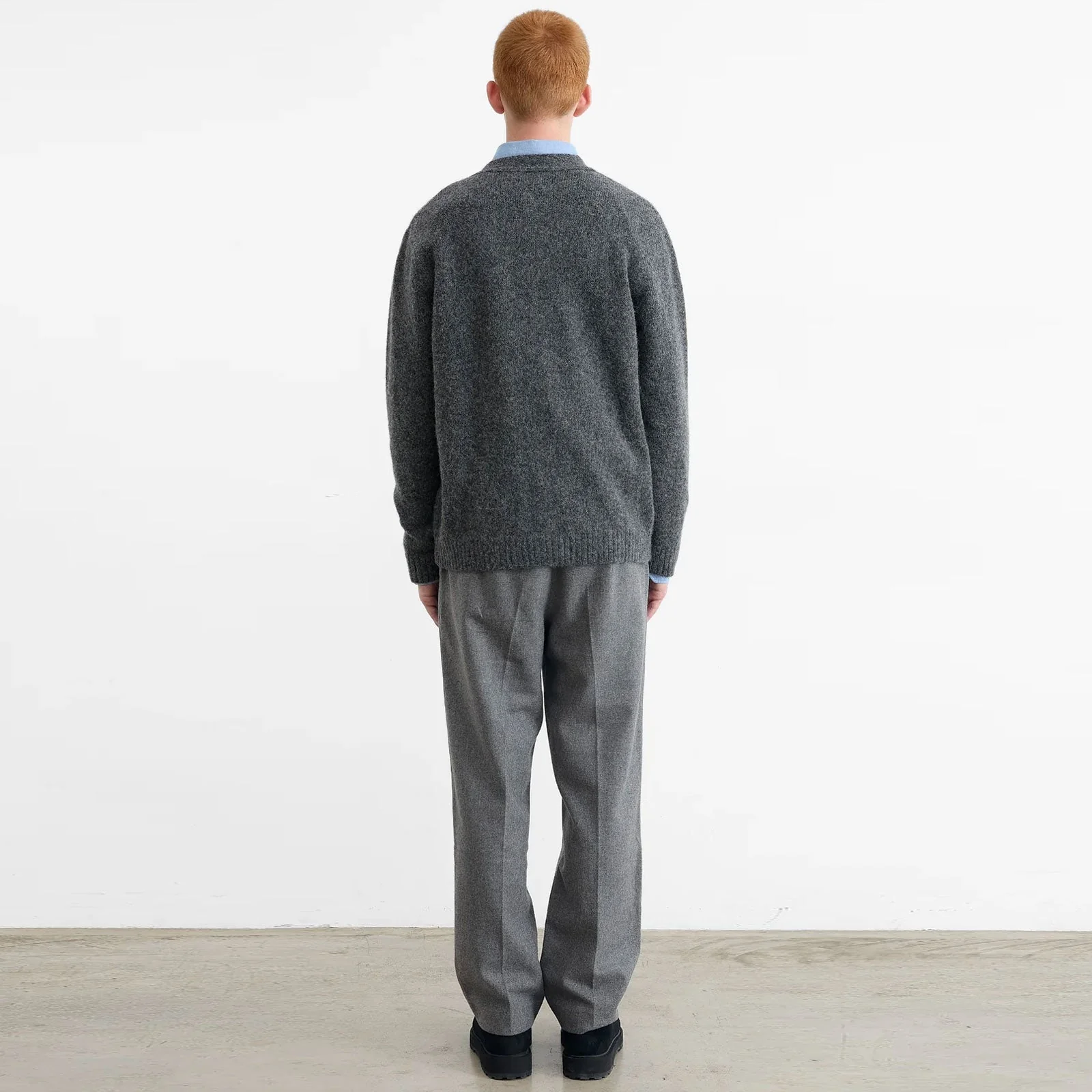 Duck Patch Cardigan plain grey - Image 2