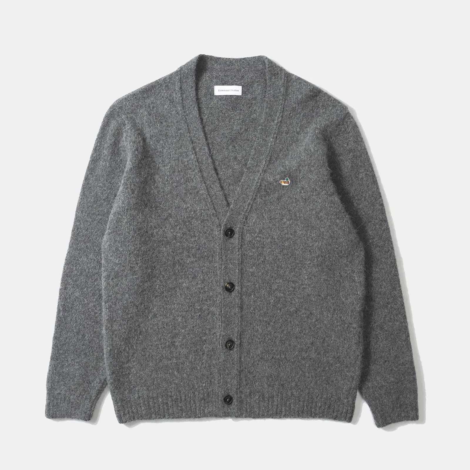 Duck Patch Cardigan plain grey - Image 4