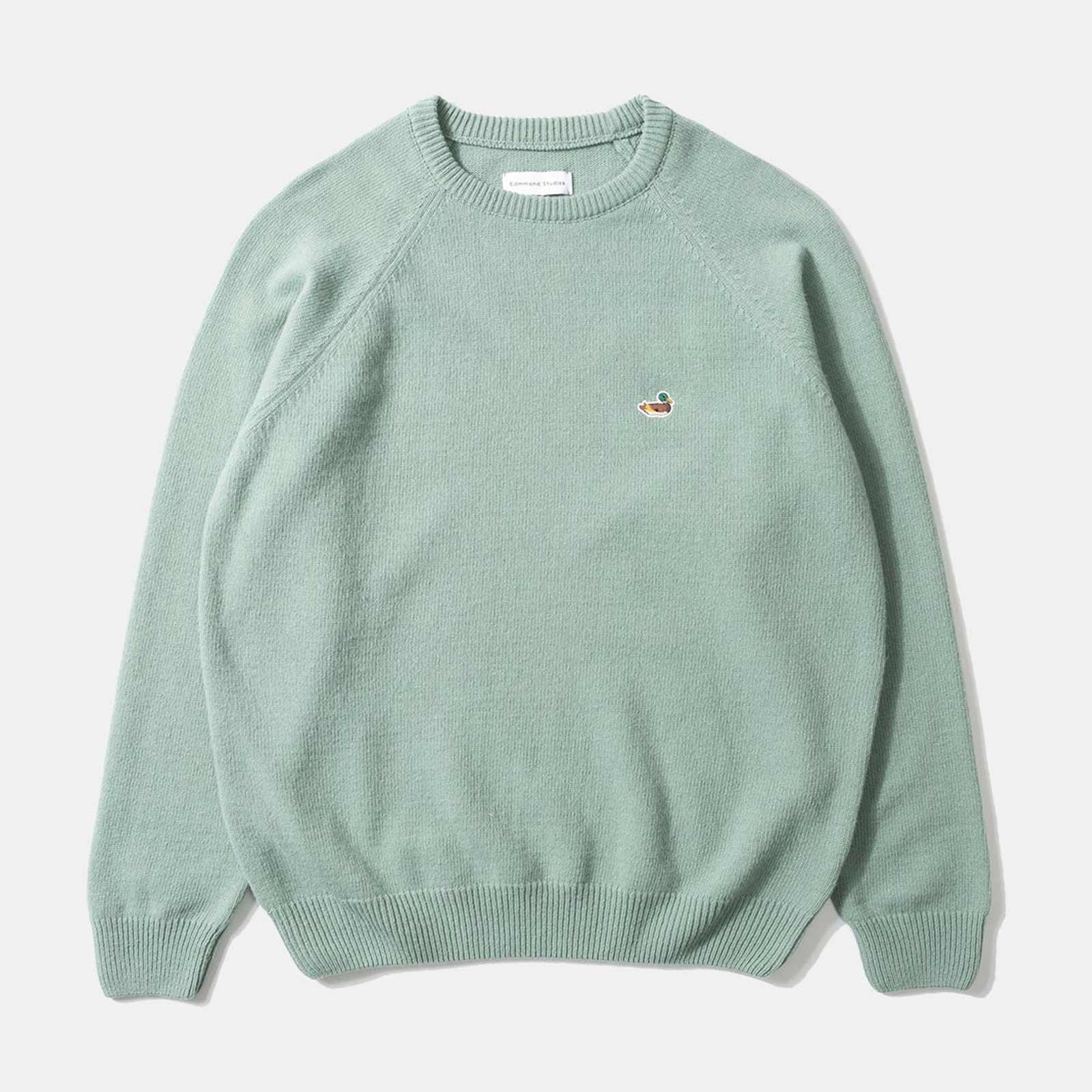 Duck Patch Jumper plain sage green