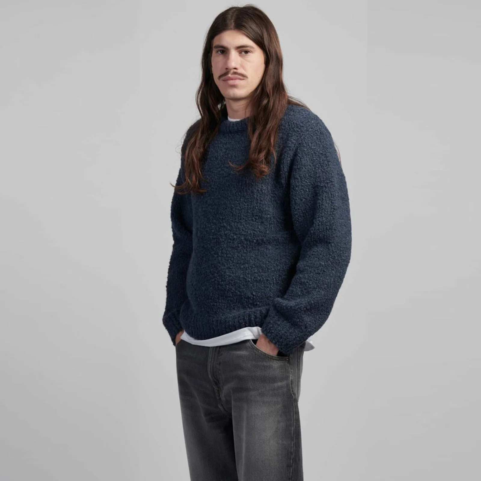 Dun Textured Jumper ink (garment wash) - Image 2