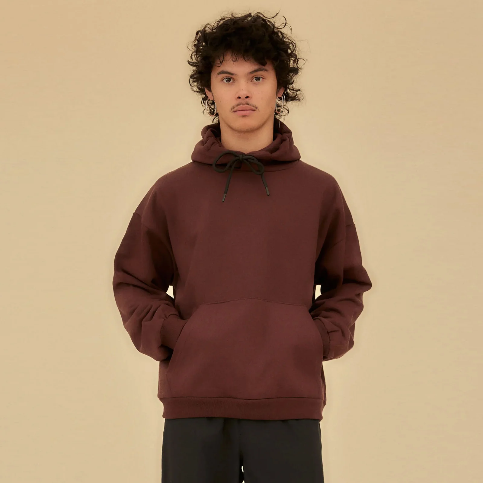 EDO Organic Hoodie plum wood