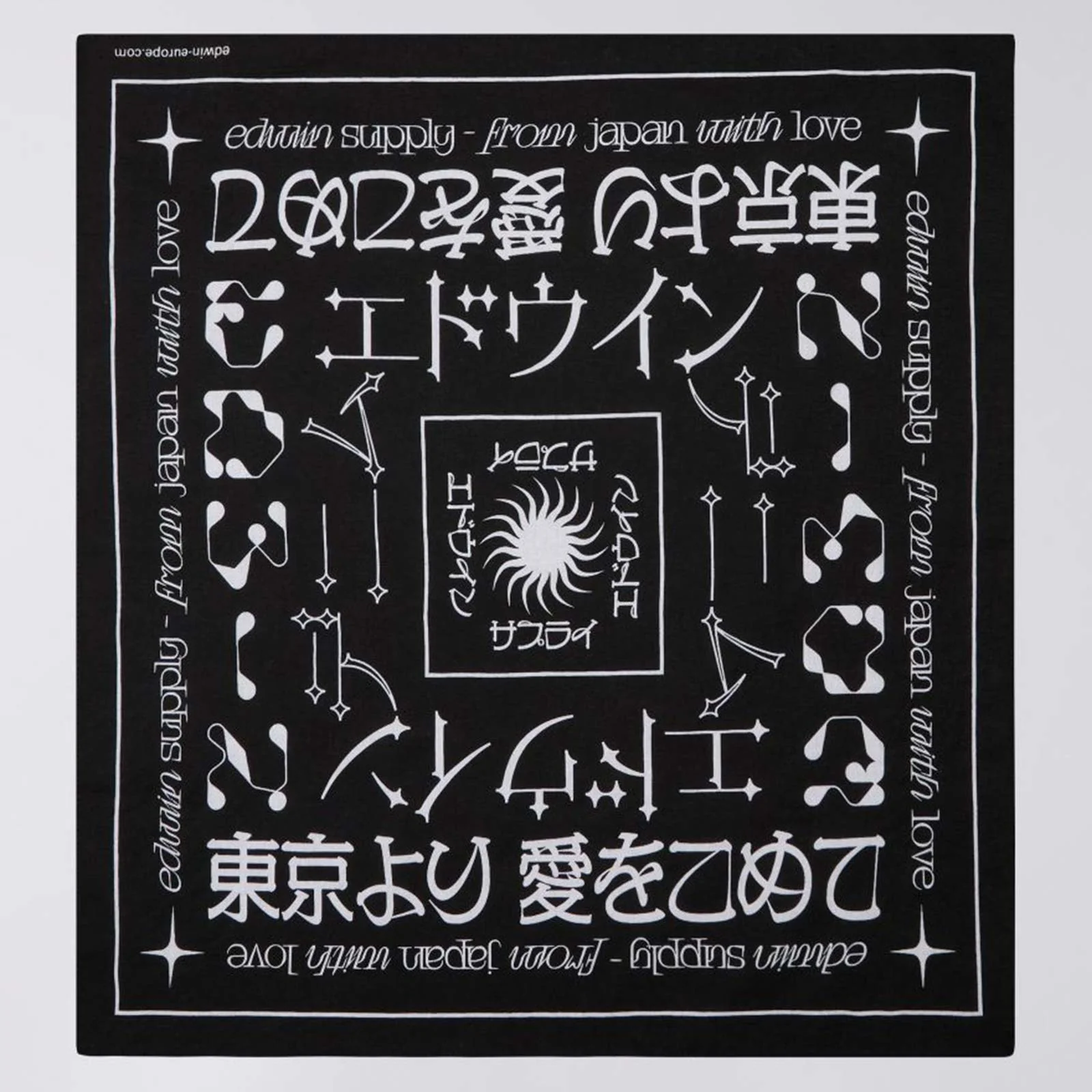 Edwin Bandana black white