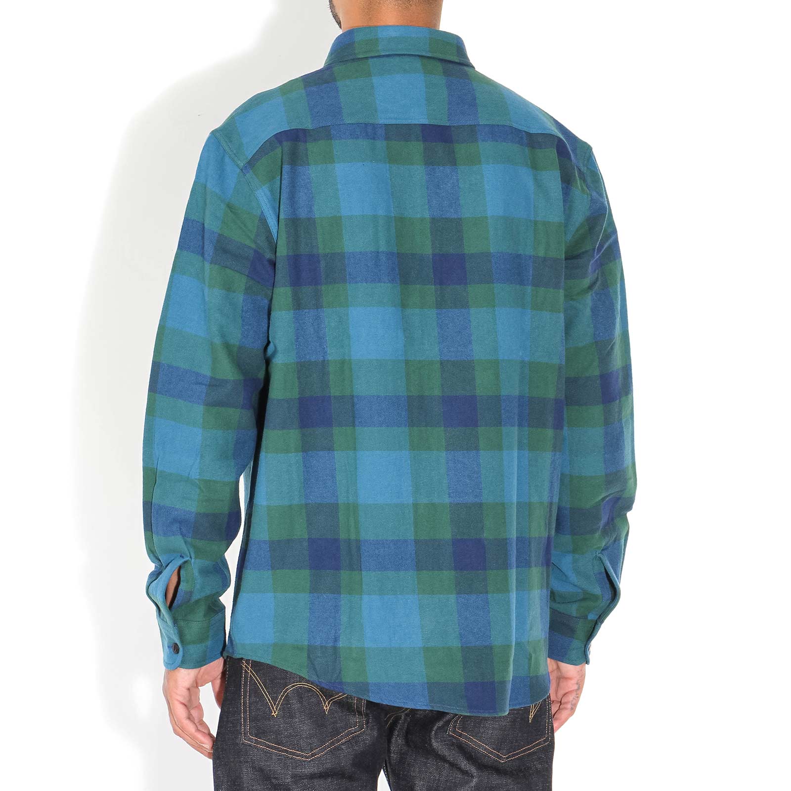 Labour LS Shirt blue/dark green garm - Image 2