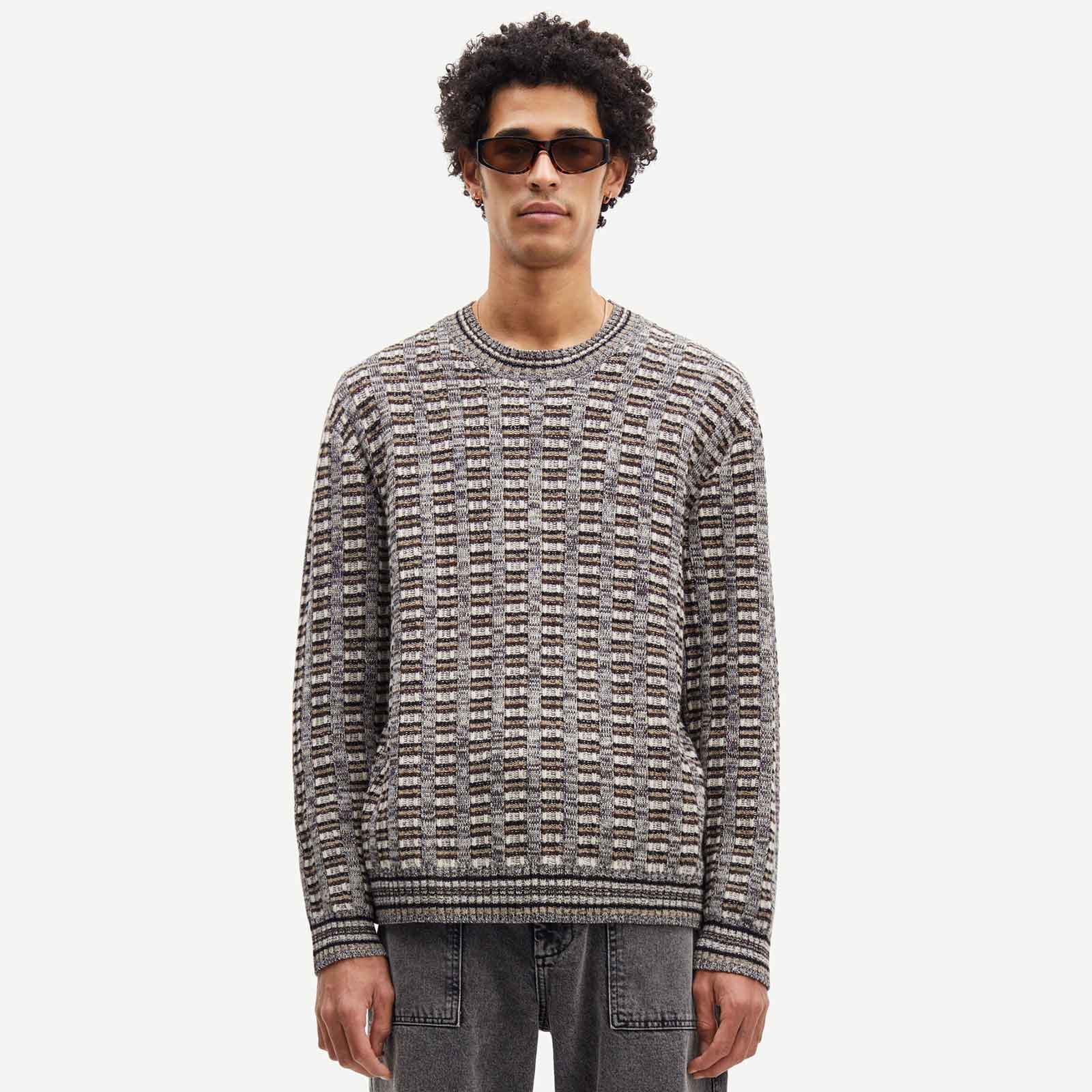 Eliott Crew Neck Jumper crocodile melange - Image 3