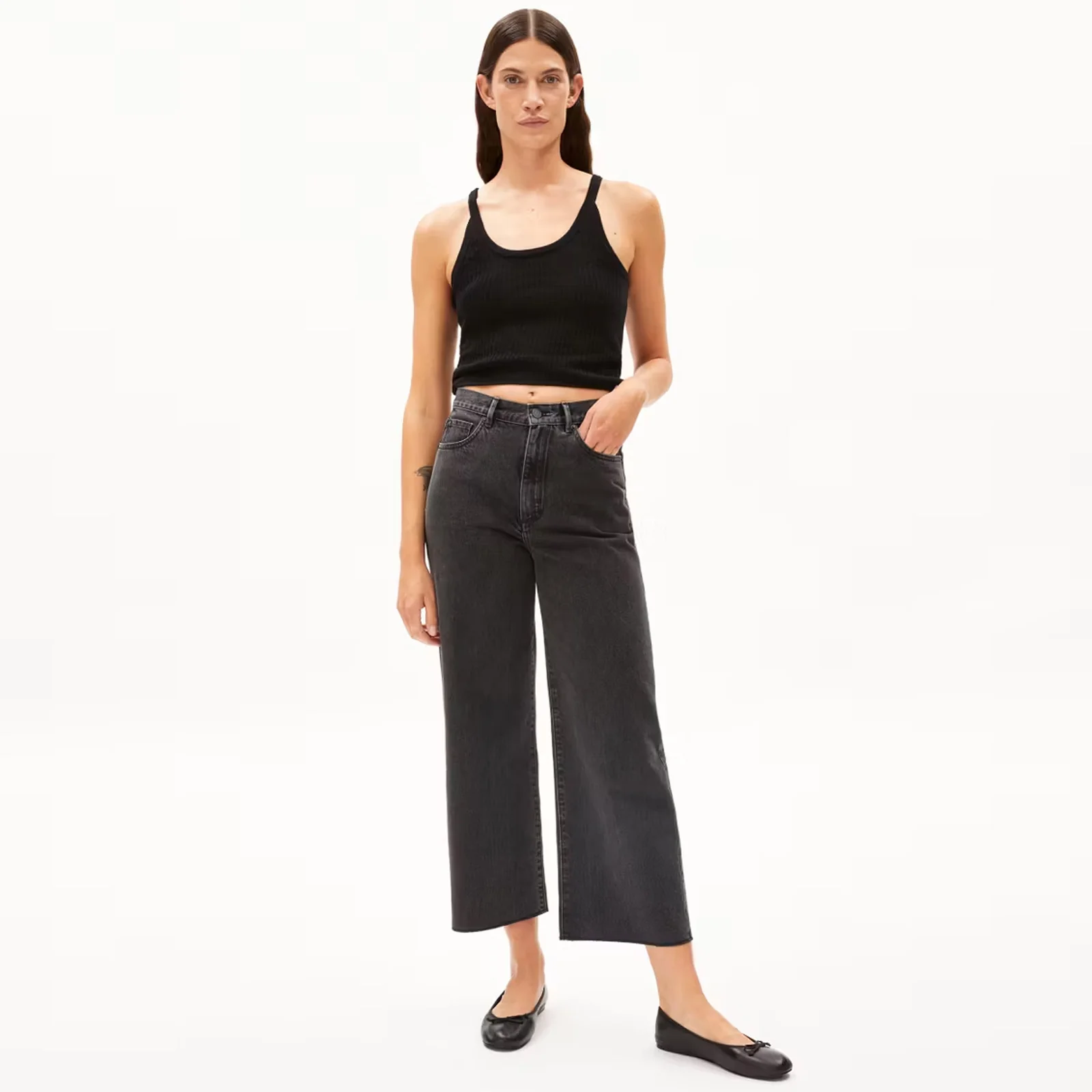 Enijaa Cropped Jeans ebony black - Image 2