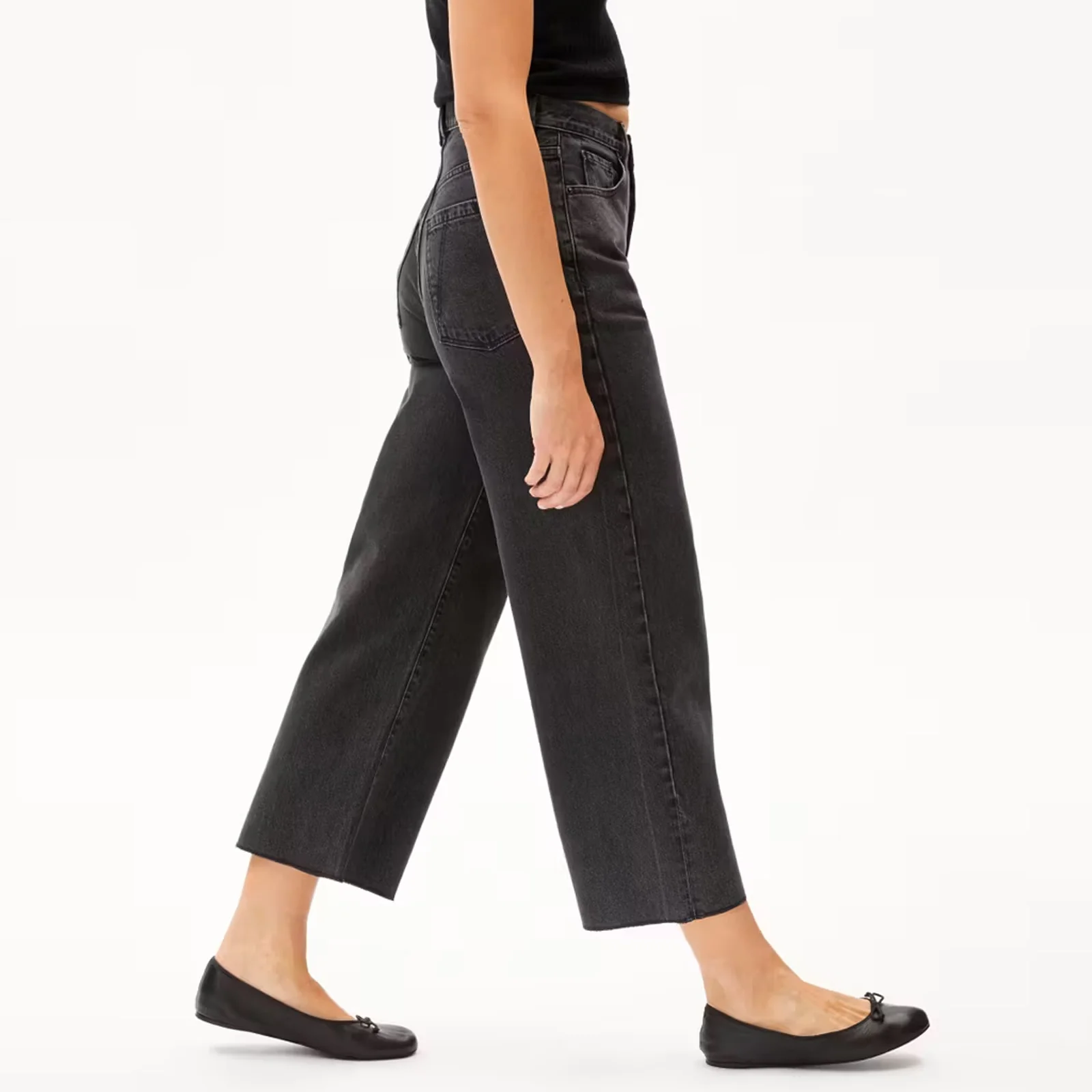 Enijaa Cropped Jeans ebony black - Image 3