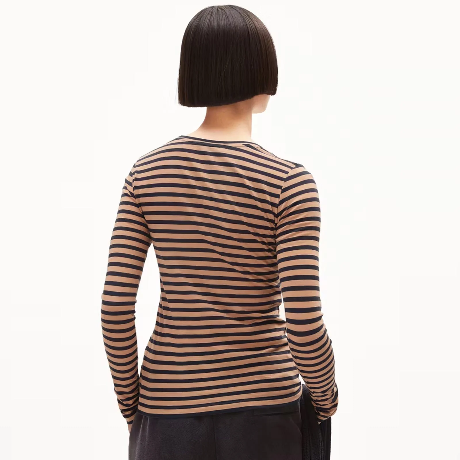 Enriccaa Stripes Longsleeve cinnamon dust-night sky - Image 3