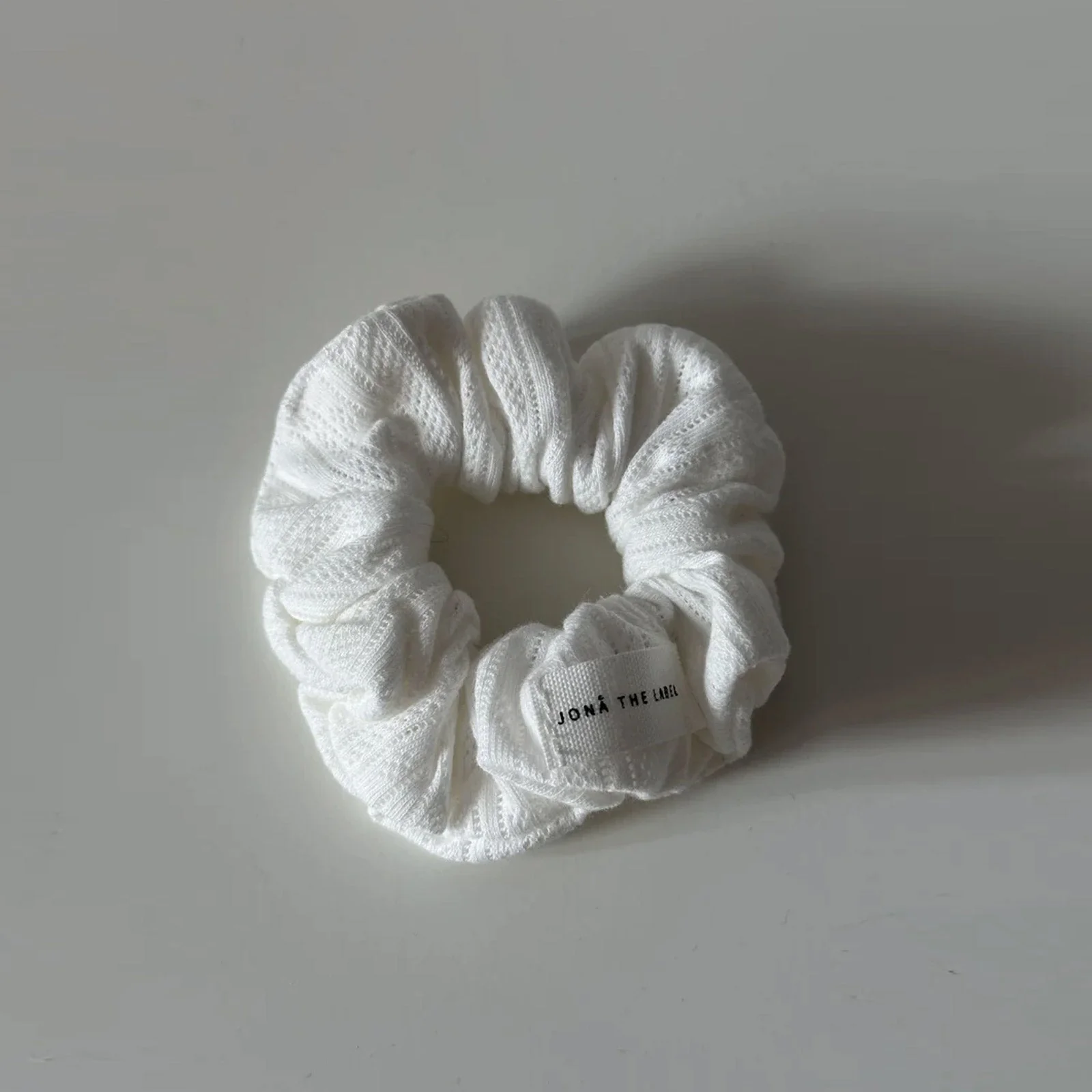 Everyday Scrunchie white pointelle