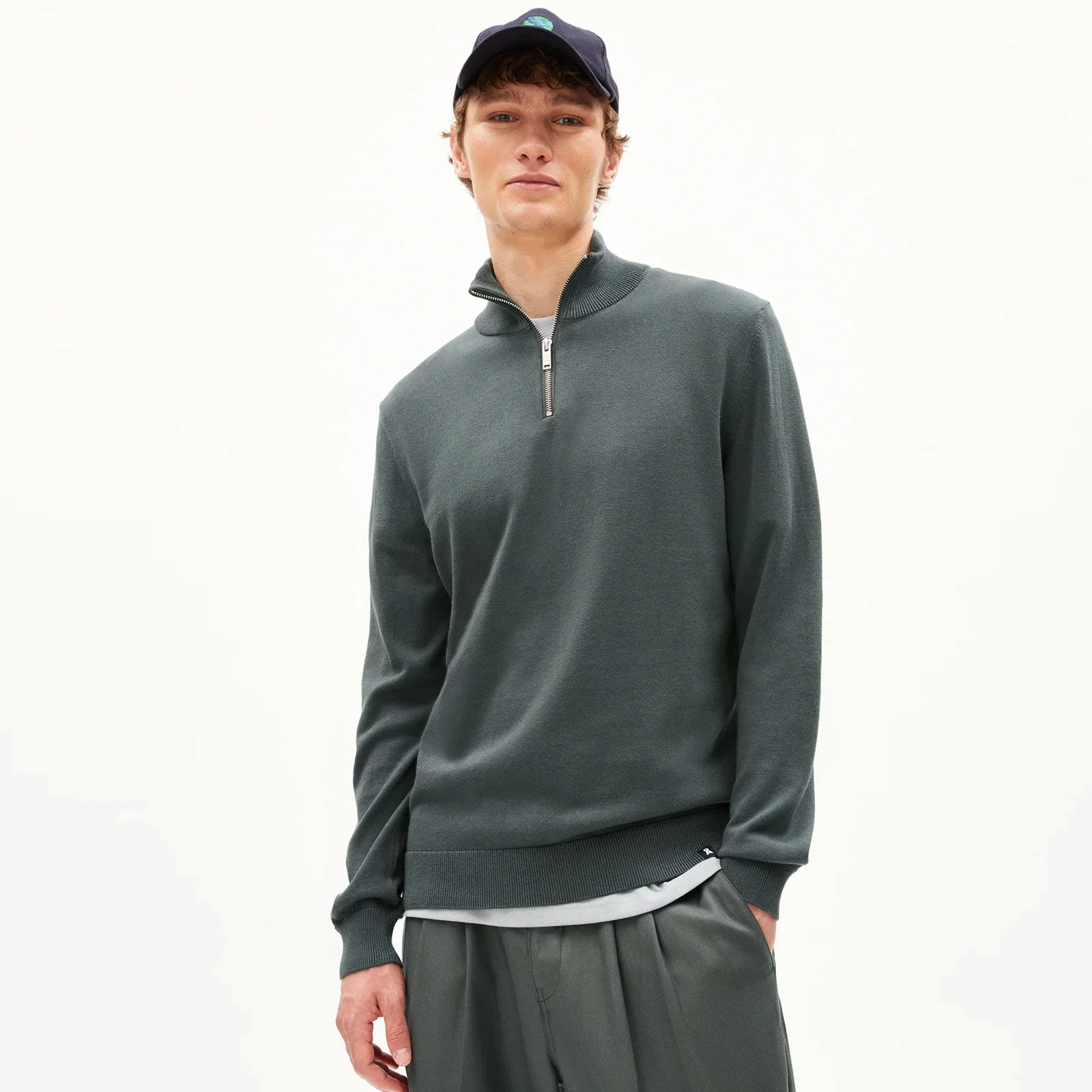 Faabes Half Zip Jumper spacesteel