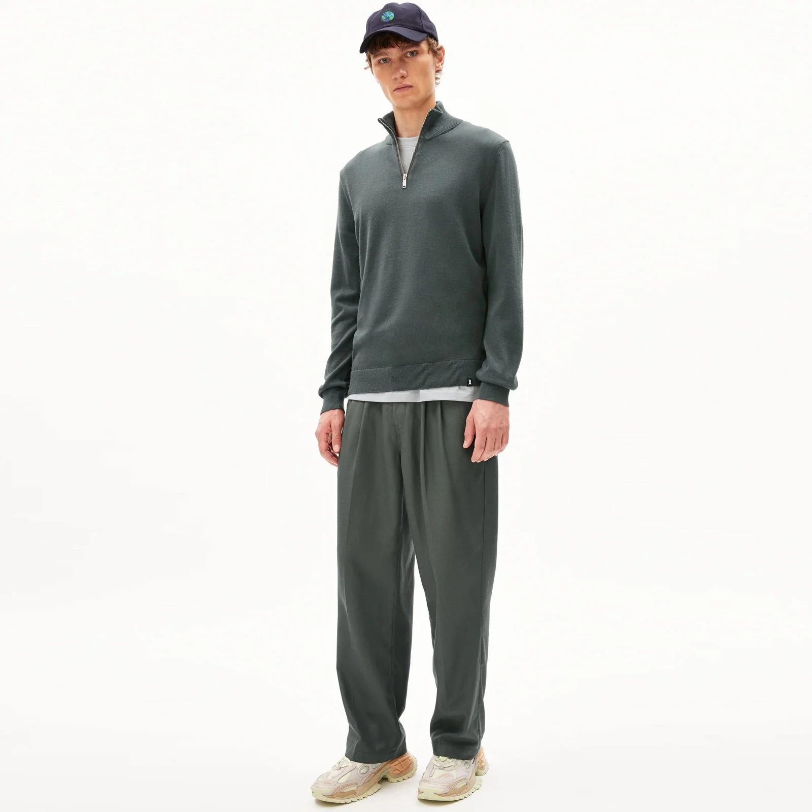 Faabes Half Zip Jumper spacesteel - Image 3
