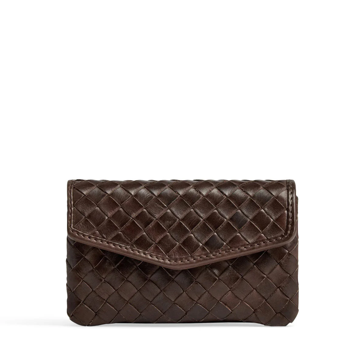 FaithMBG Coin Purse Weave dark brown