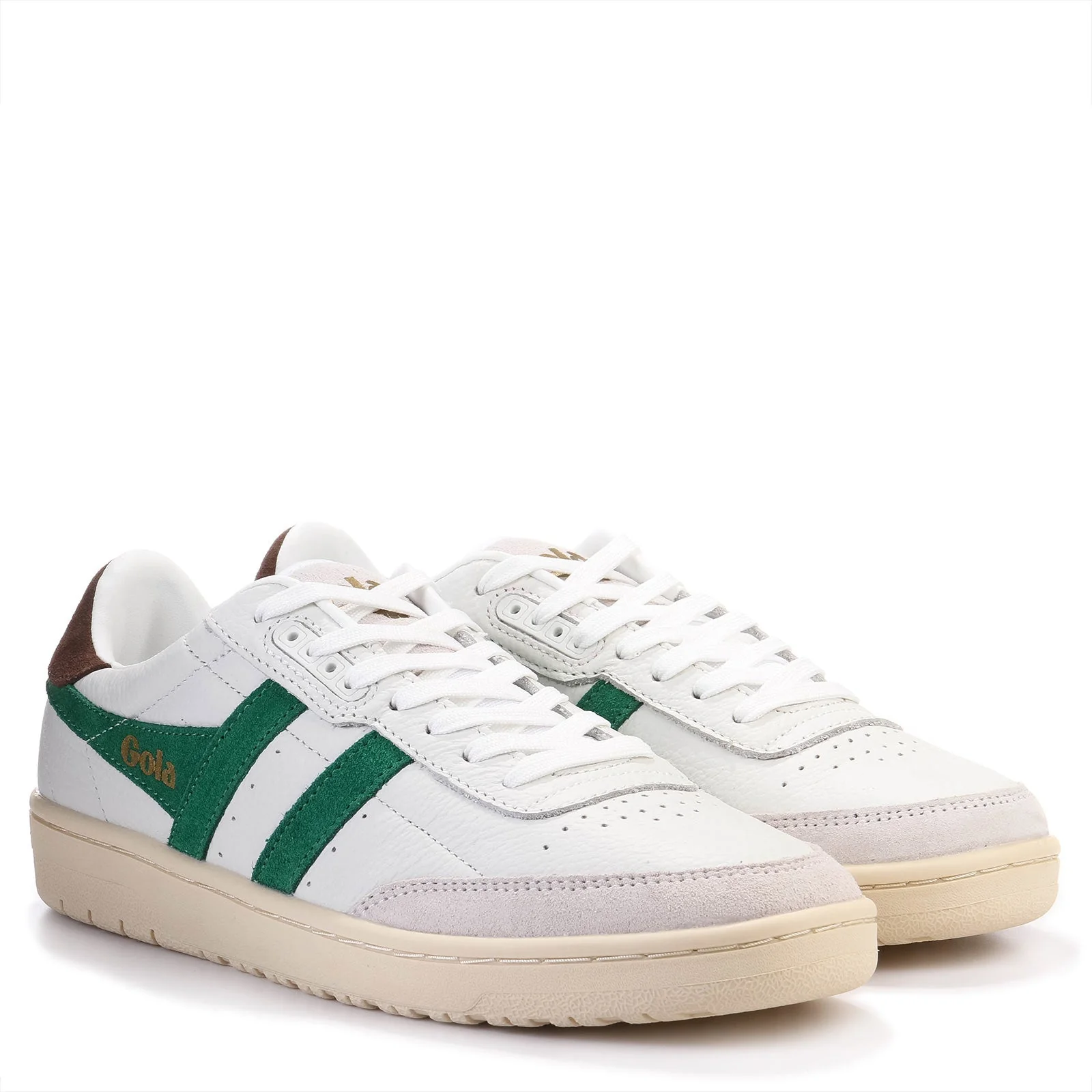 Falcon Womens Trainer white/emerald/dark brown - Image 2