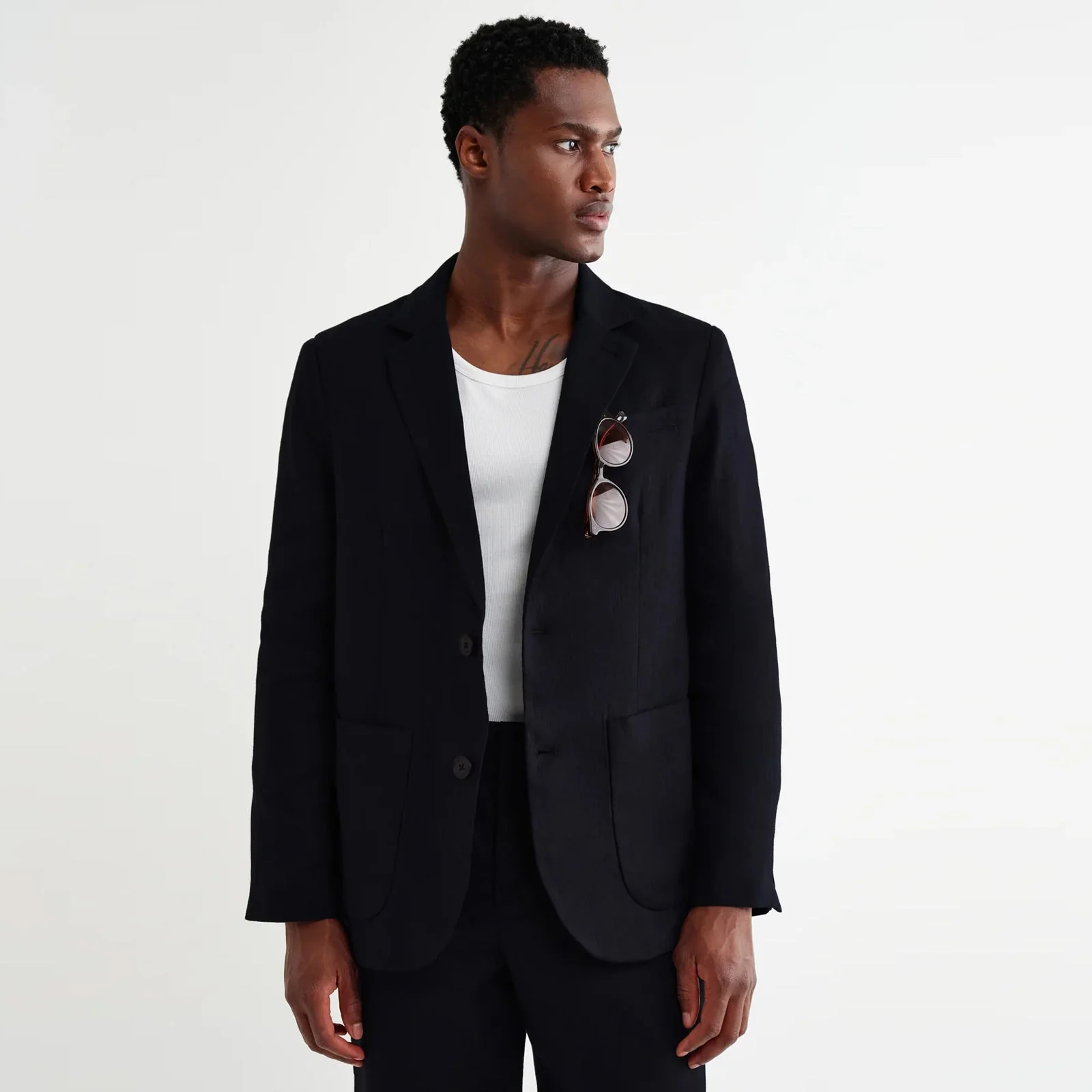 Fintry 2.0 Linen Blazer midnight