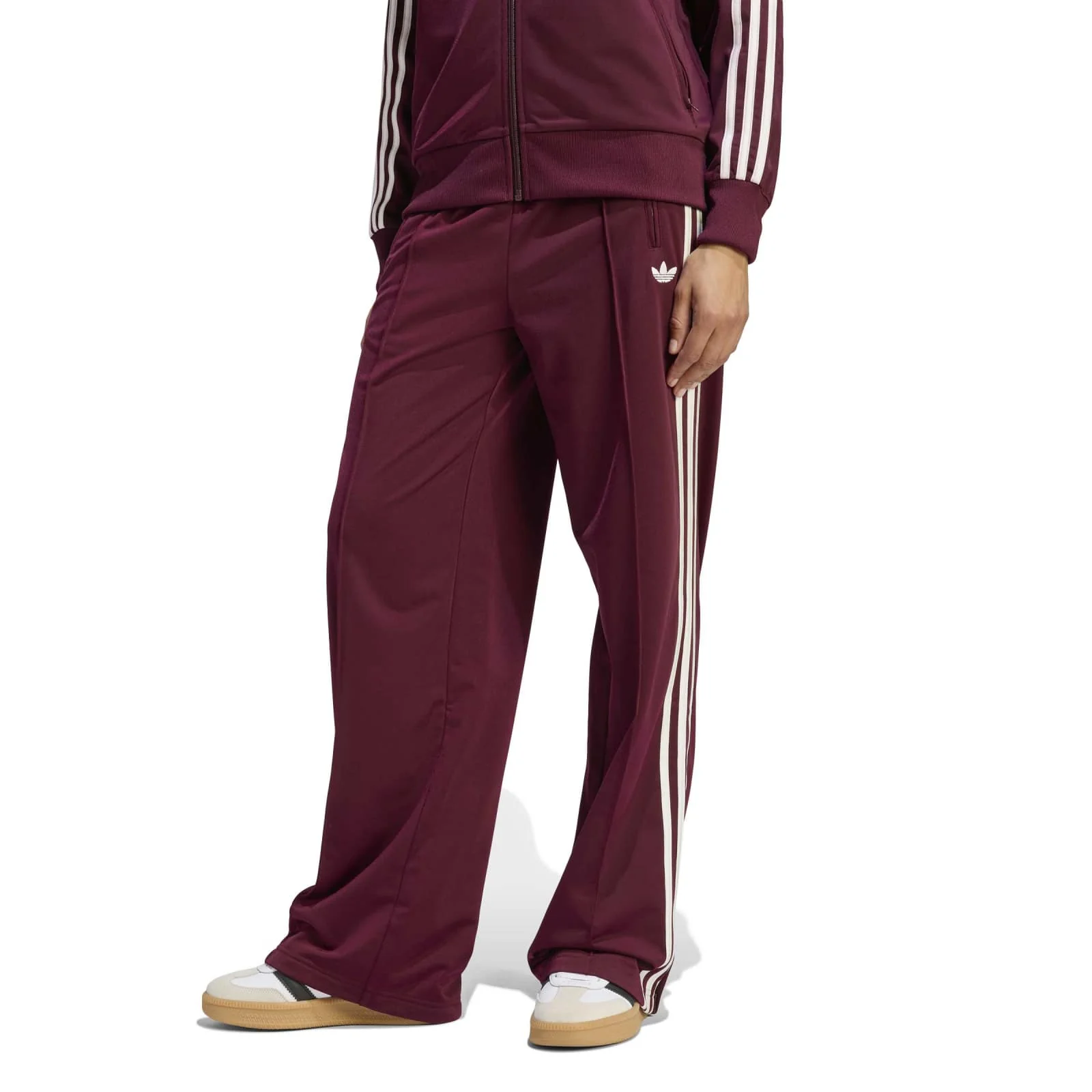 Firebird Loose Trackpant maroon/offwhite - Image 2