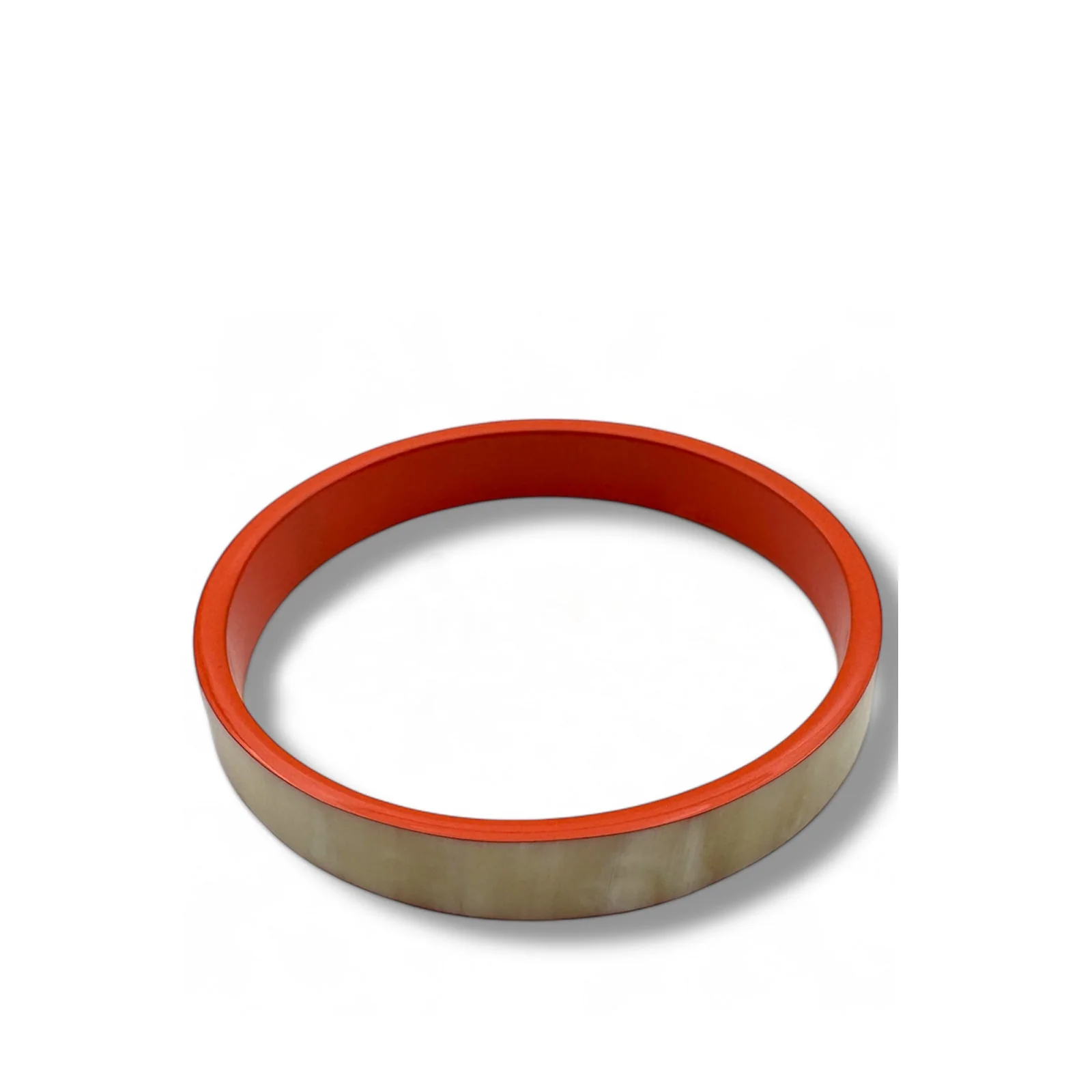 Flat Buffle Horn Bracelet orange C43