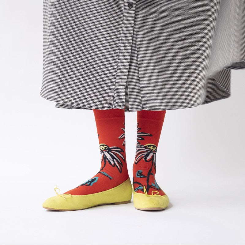 Fleur Vermillon Socks FC301 - Image 2