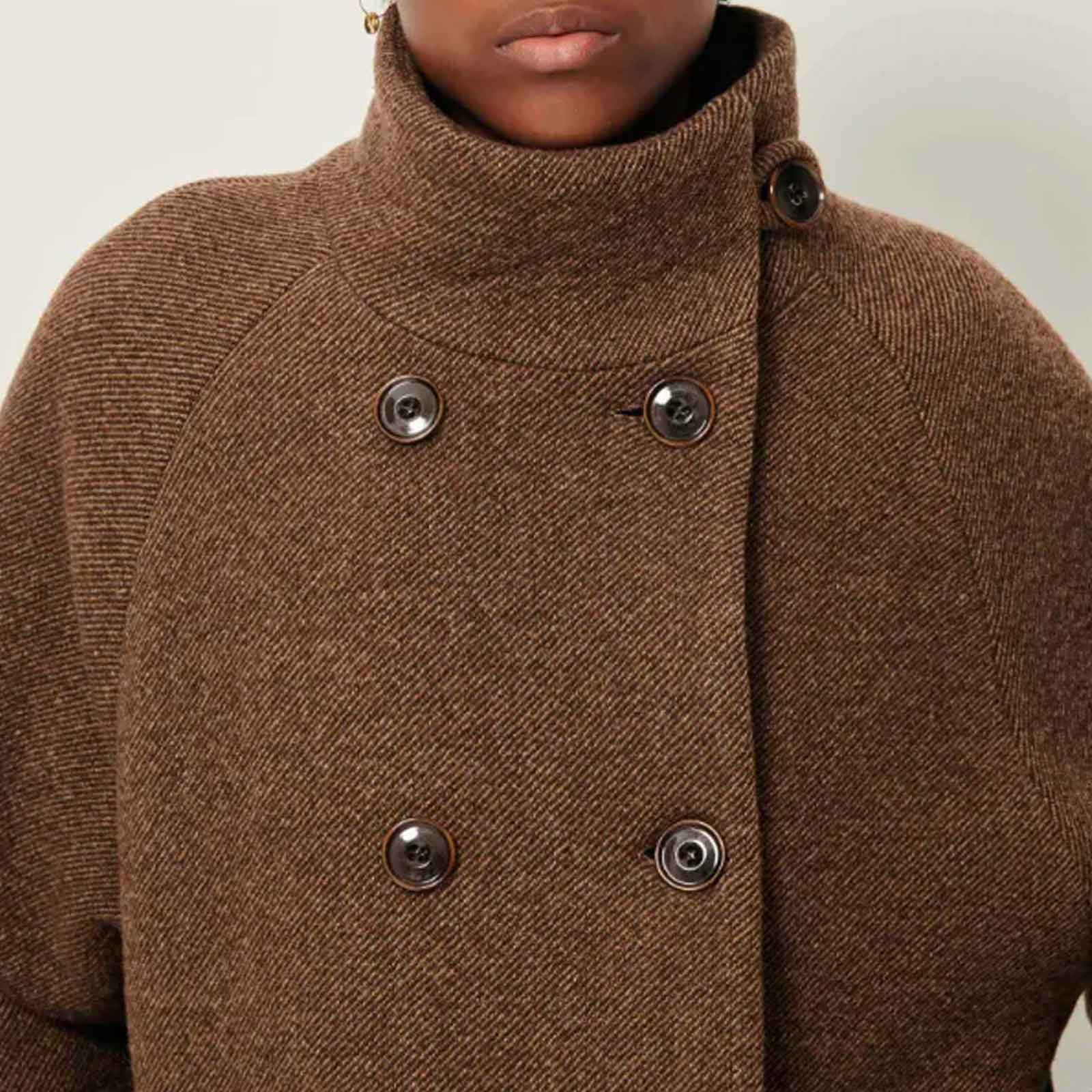 Floral BLVD Long Coat warm stone - Image 3