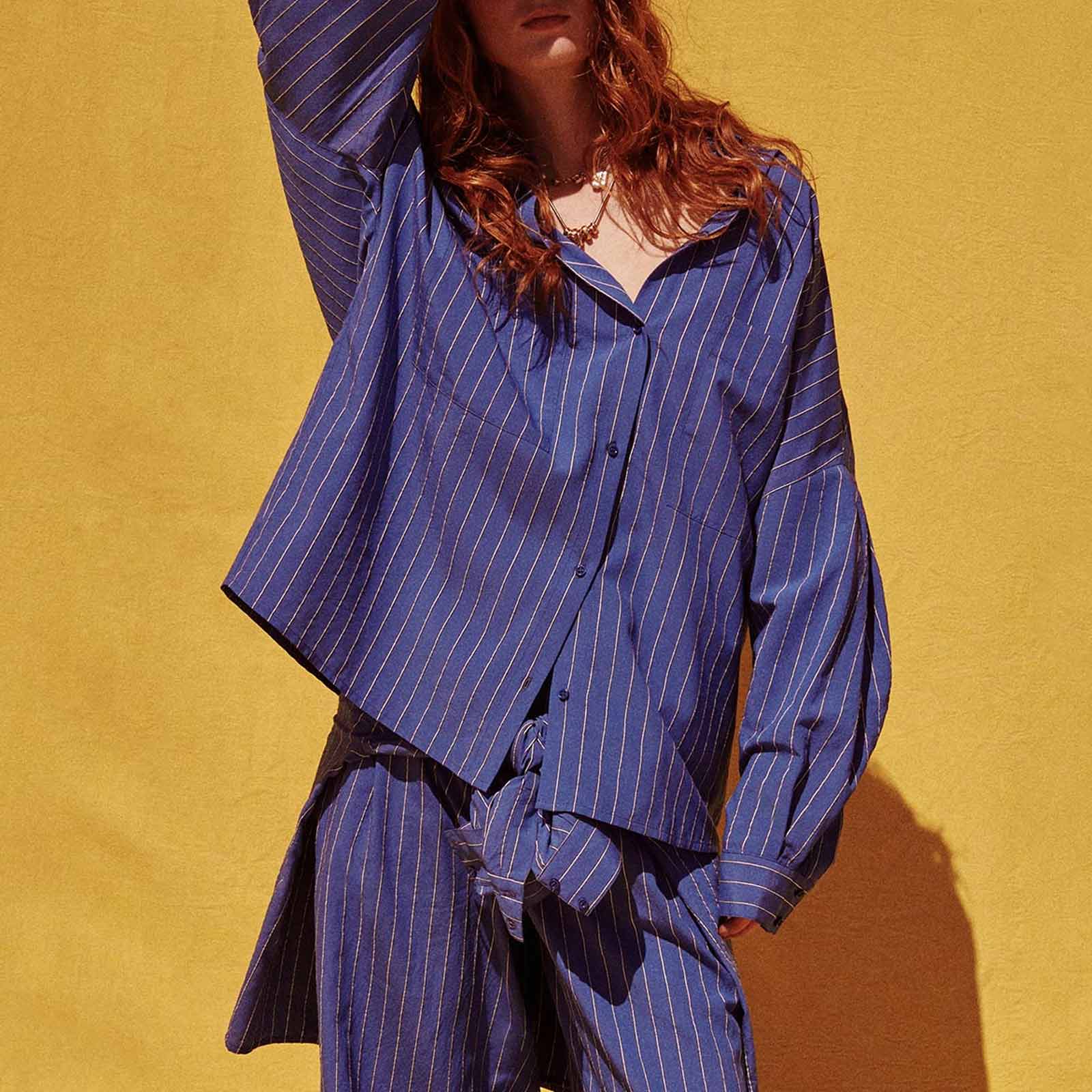 Fontania Blouse office blue - Image 8