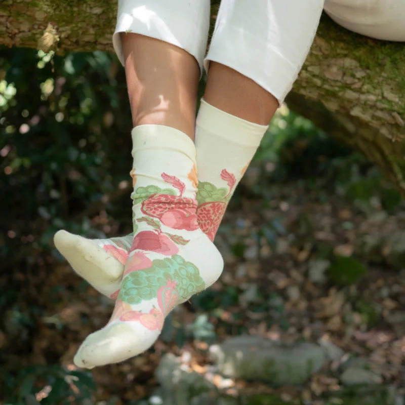 Fruits ecru Socks PT4-01 - Image 2