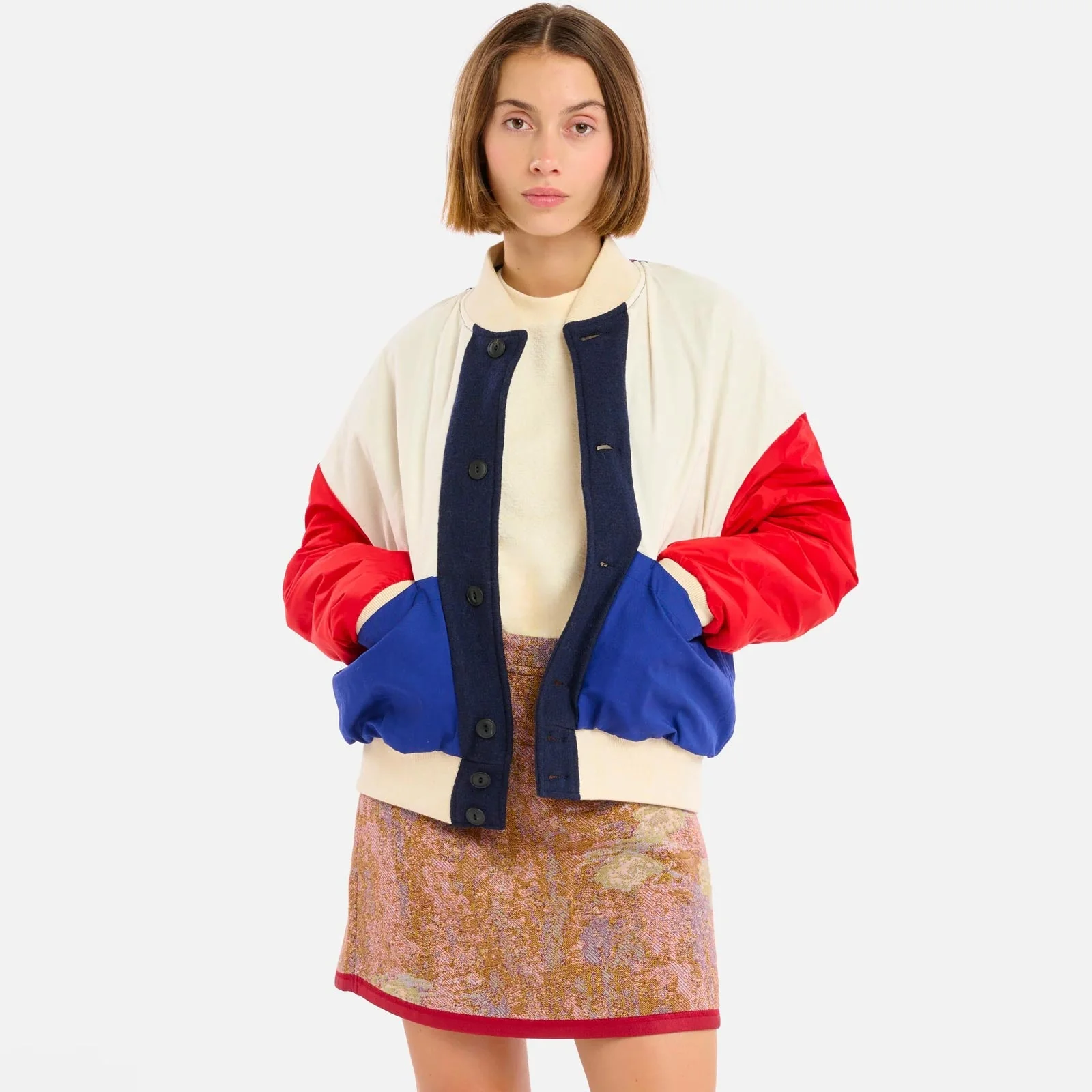 Gamma Wolly Jacket blue/cream - Image 2
