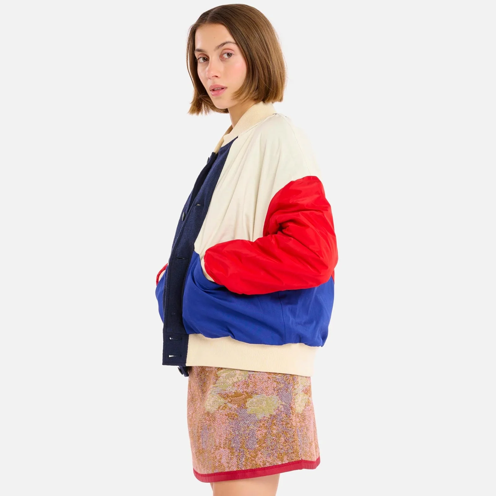Gamma Wolly Jacket blue/cream - Image 3