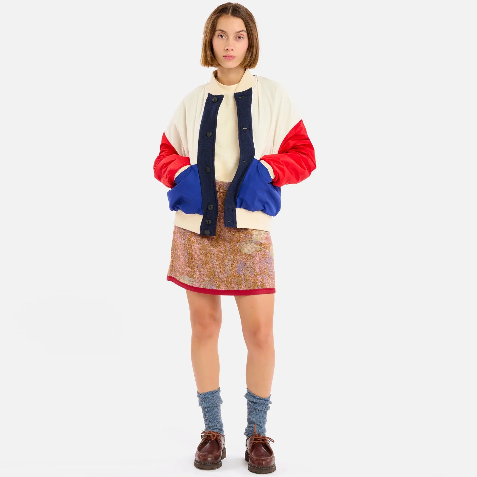 Gamma Wolly Jacket blue/cream - Image 4