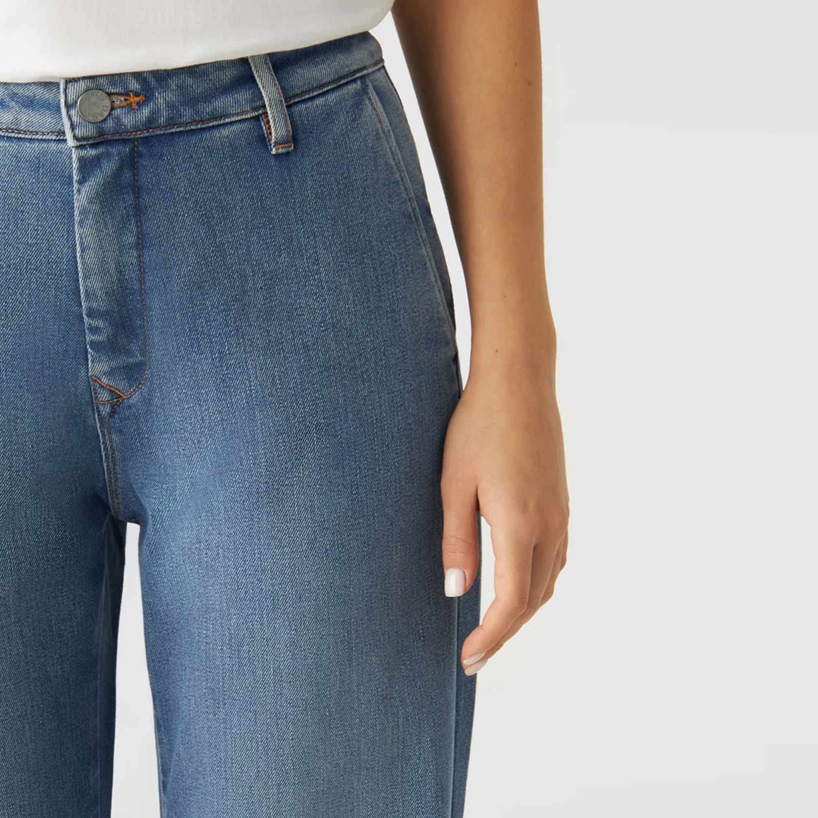 Glow Flared Denim Chino medium blue - Image 5
