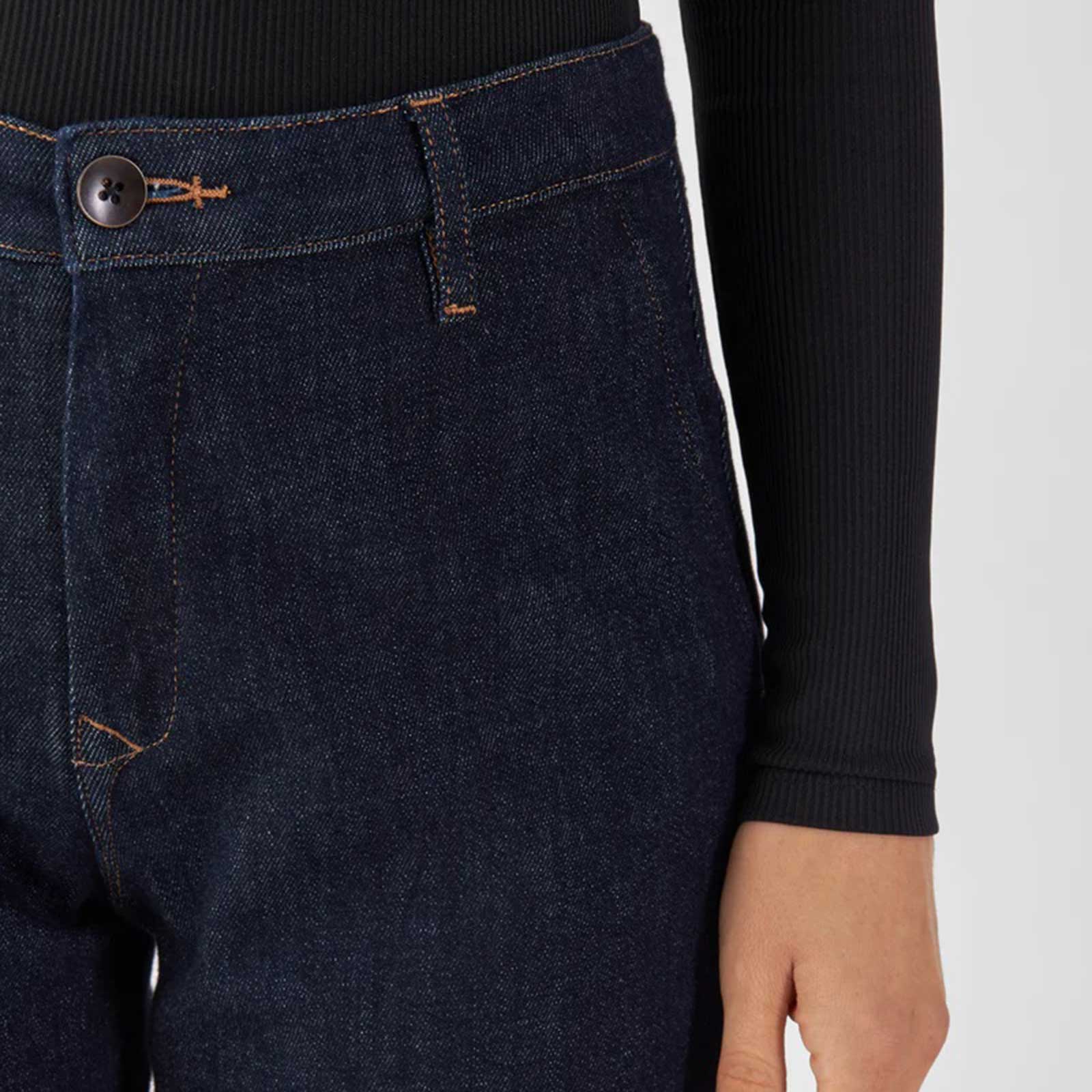 Glow Flared Soft Denim Chino raw blue - Image 4