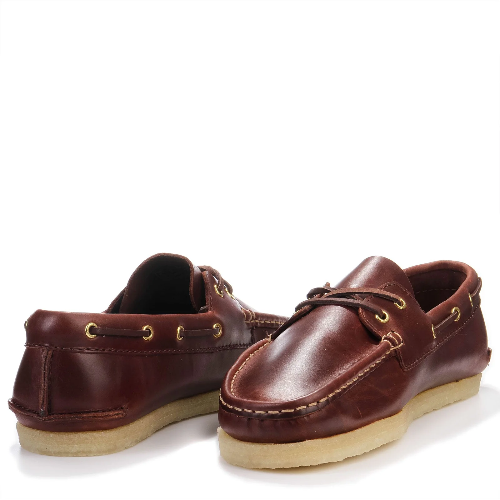 Godney Boat Shoe Leather british tan - Image 3