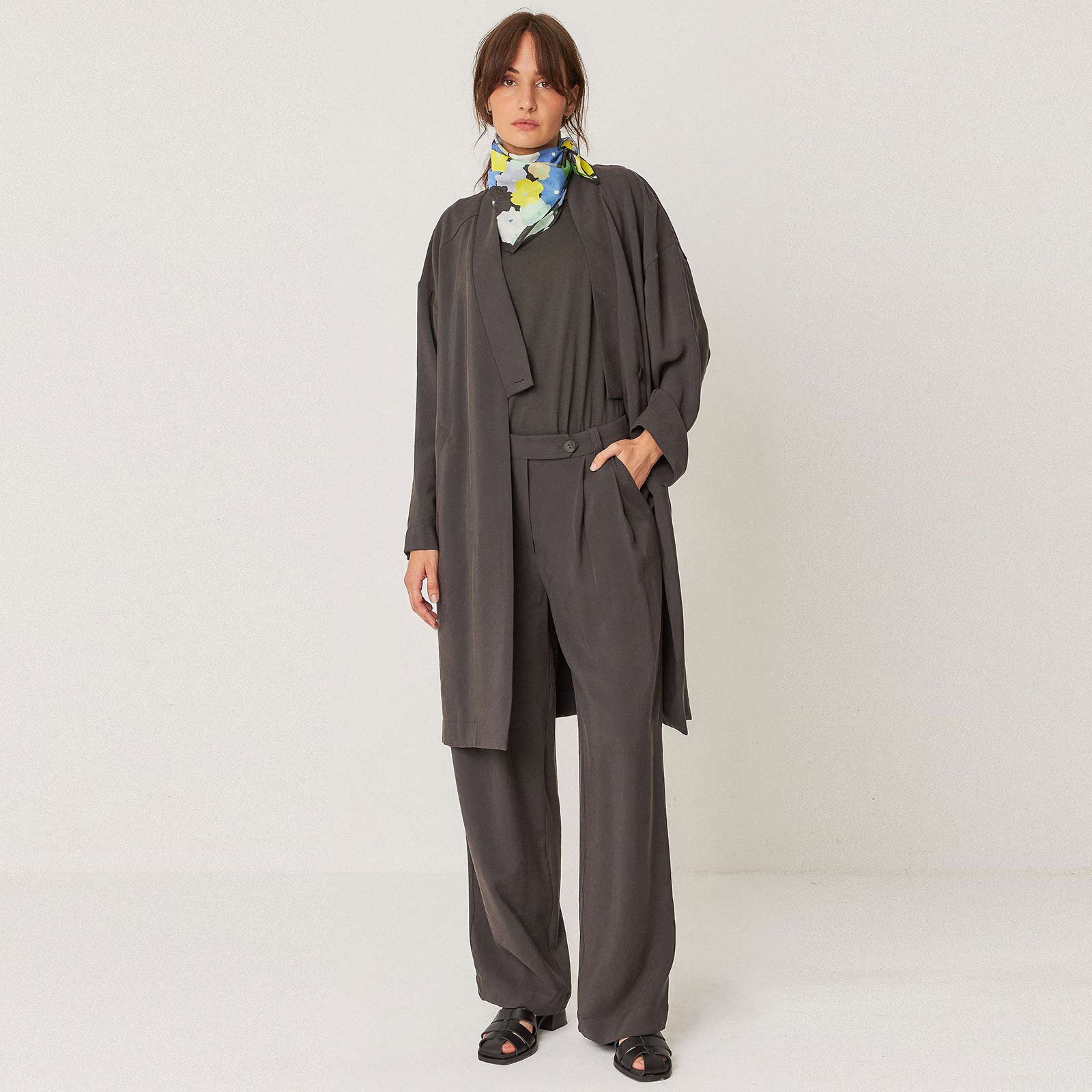 Haide Pants dark khaki - Image 3