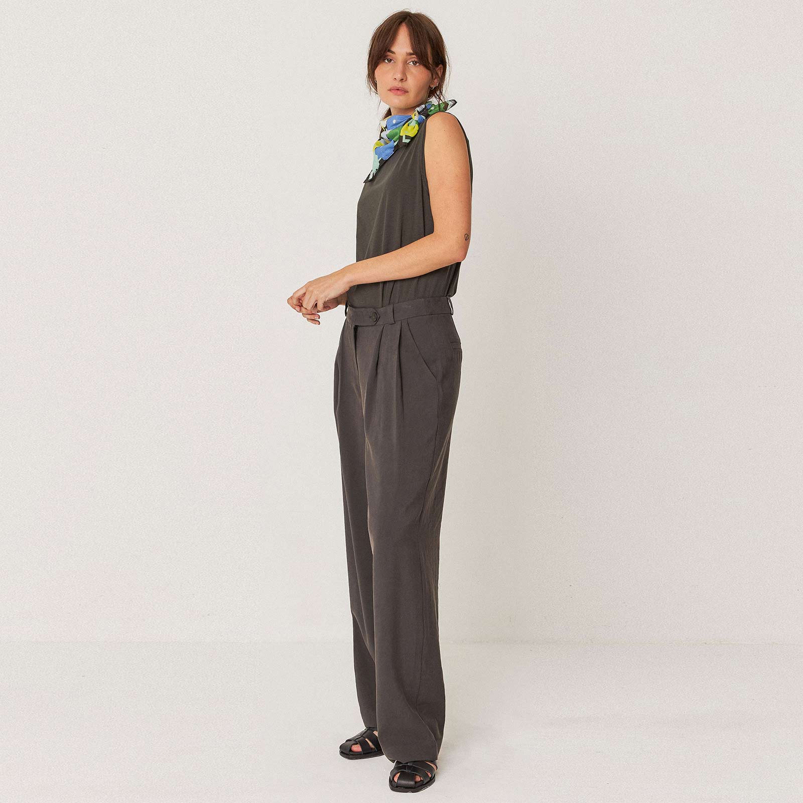 Haide Pants dark khaki - Image 4