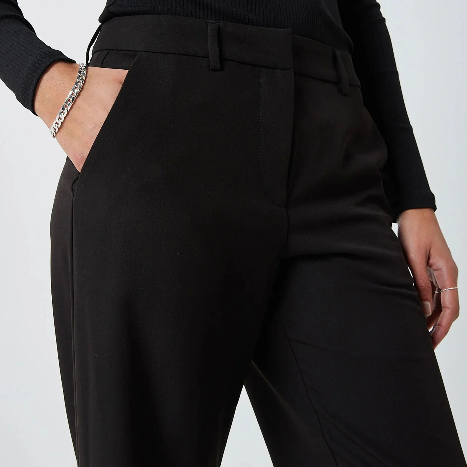 Halliroy Casual Pants black - Image 4