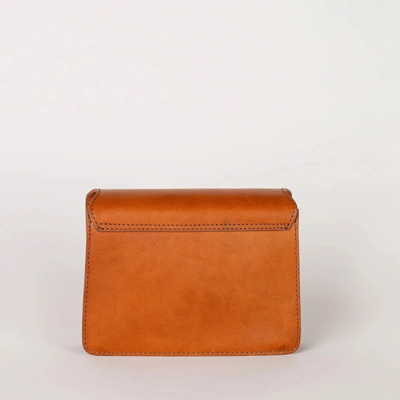 Harper Mini Classic Leather Bag cognac - Image 5