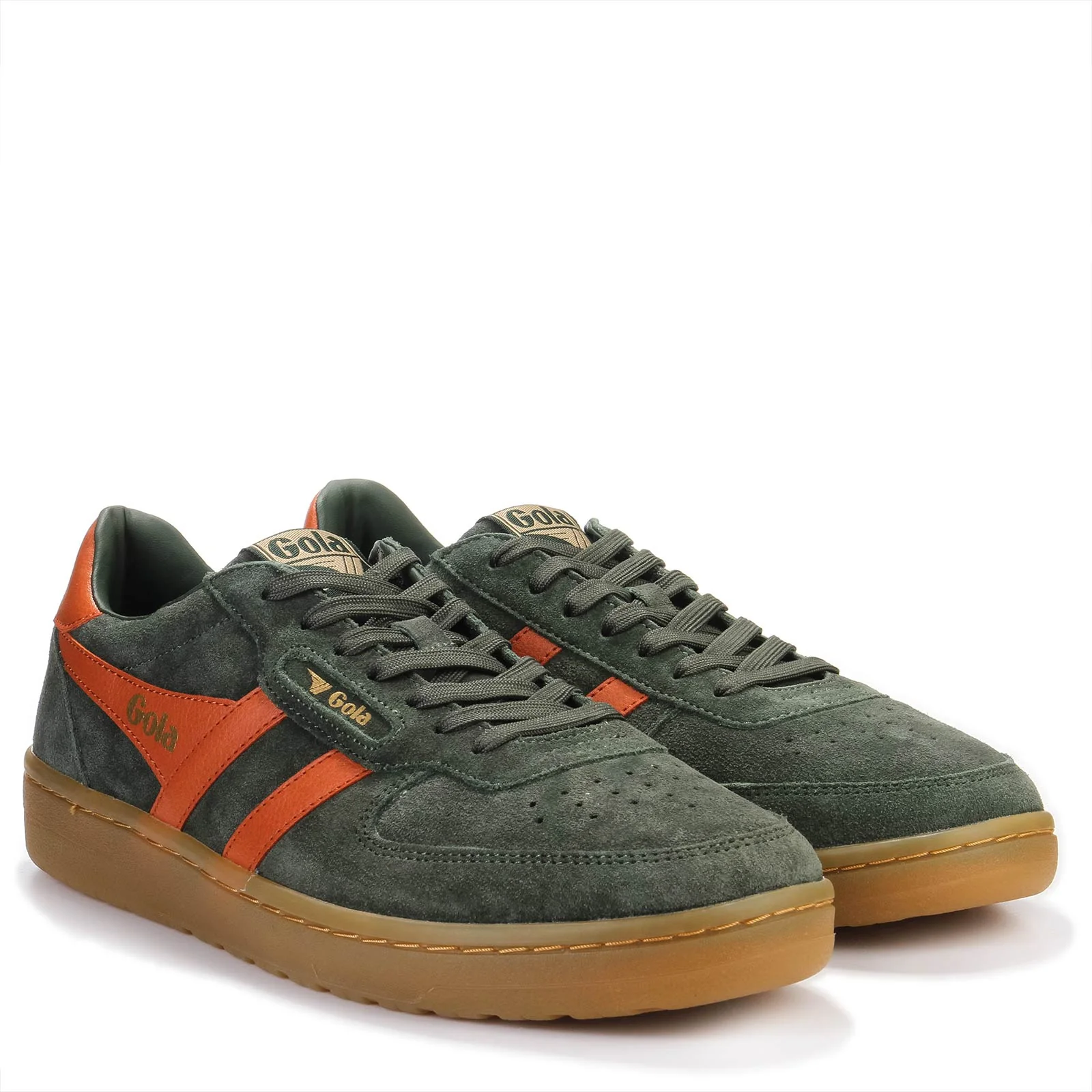 Hawk Suede ´86 Trainer dark khaki/moody orange/gum - Image 2