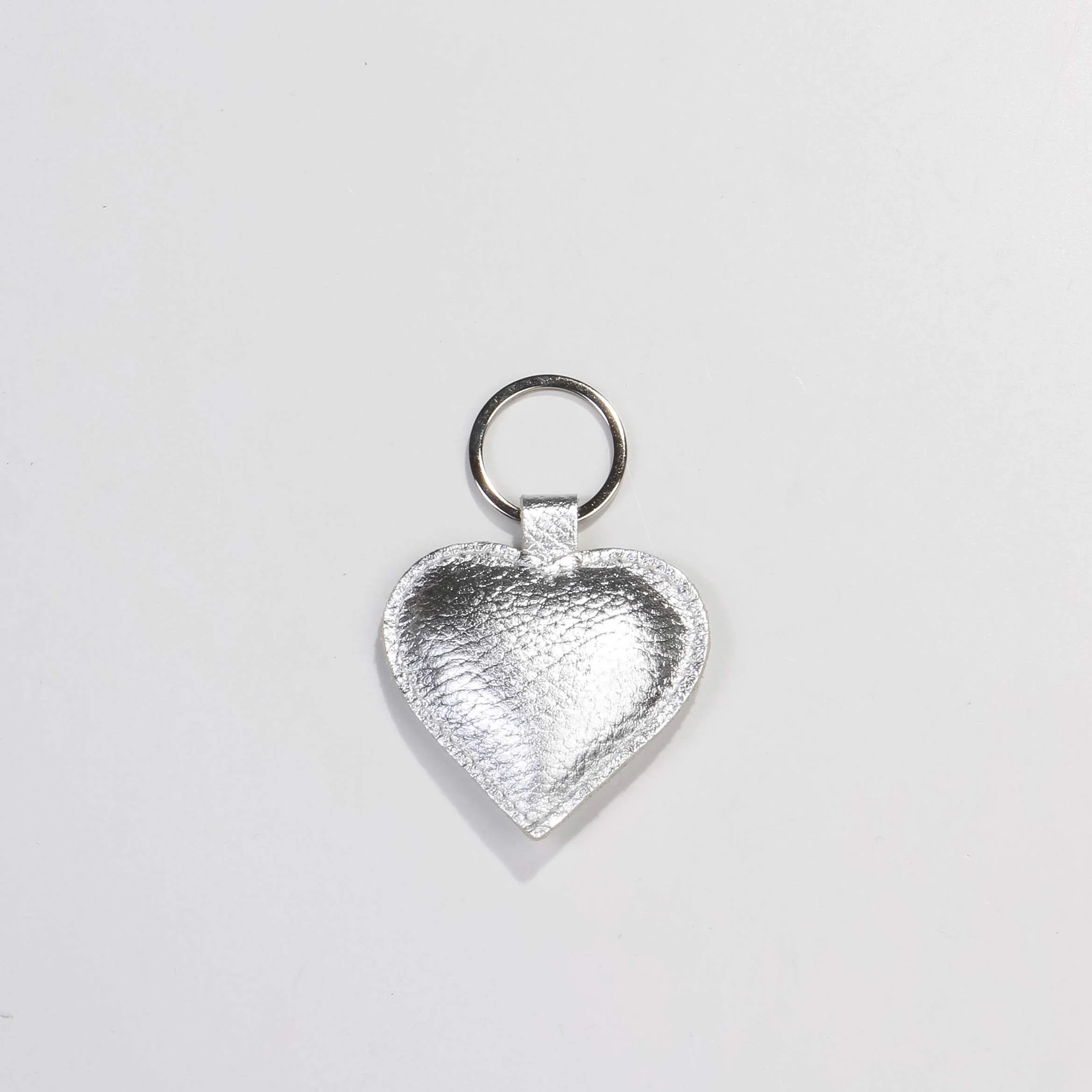 Heart Keyring metallic silver