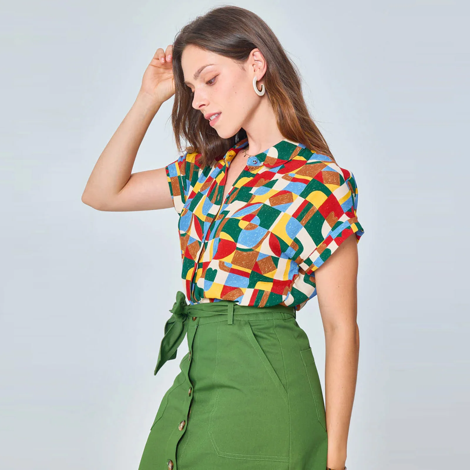 Helene Blouse patchwork - Image 4