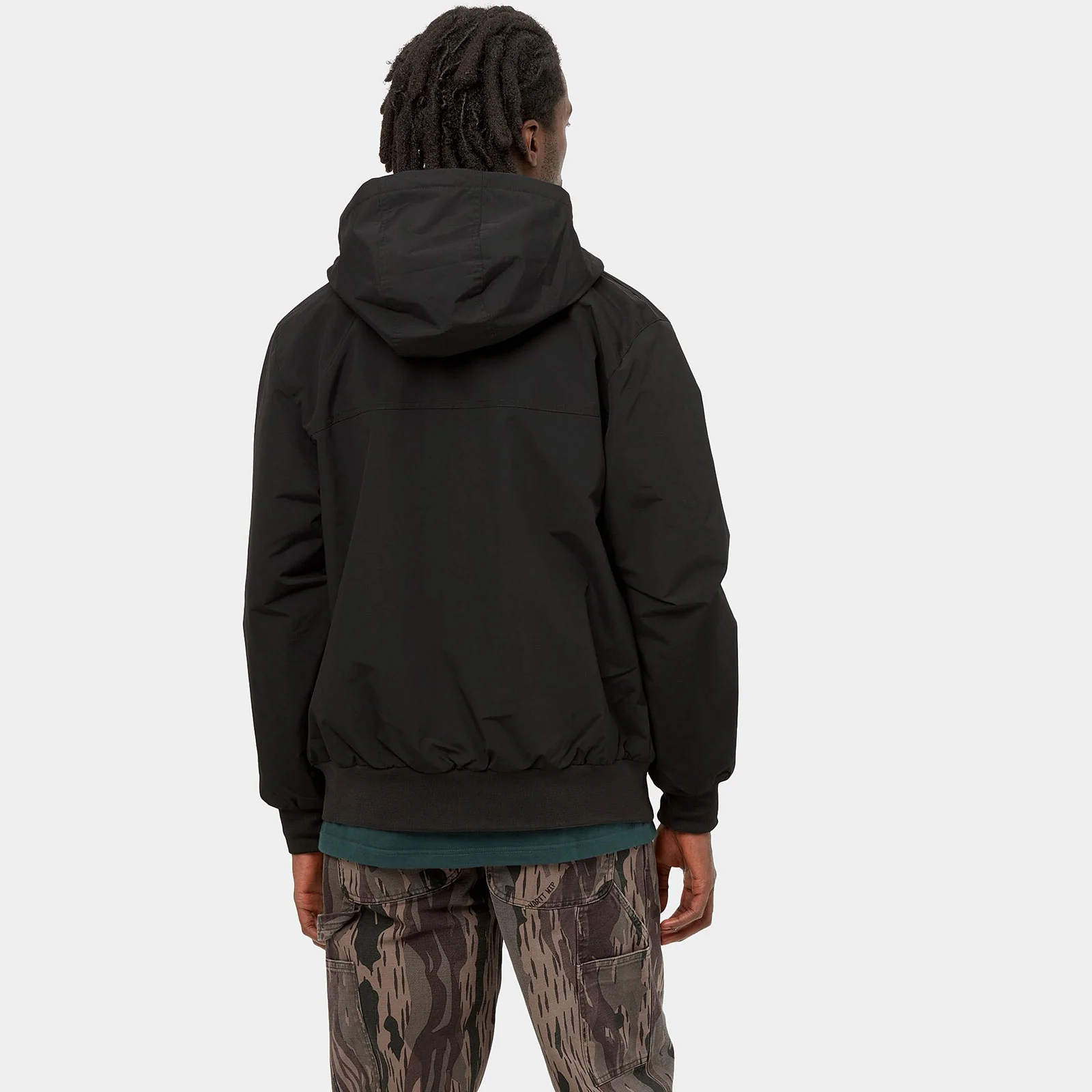 Hooded Sail Jacket Black/White - Image 3